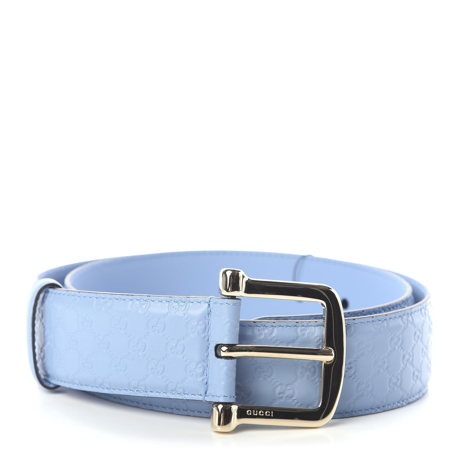 gucci blue monogram belt