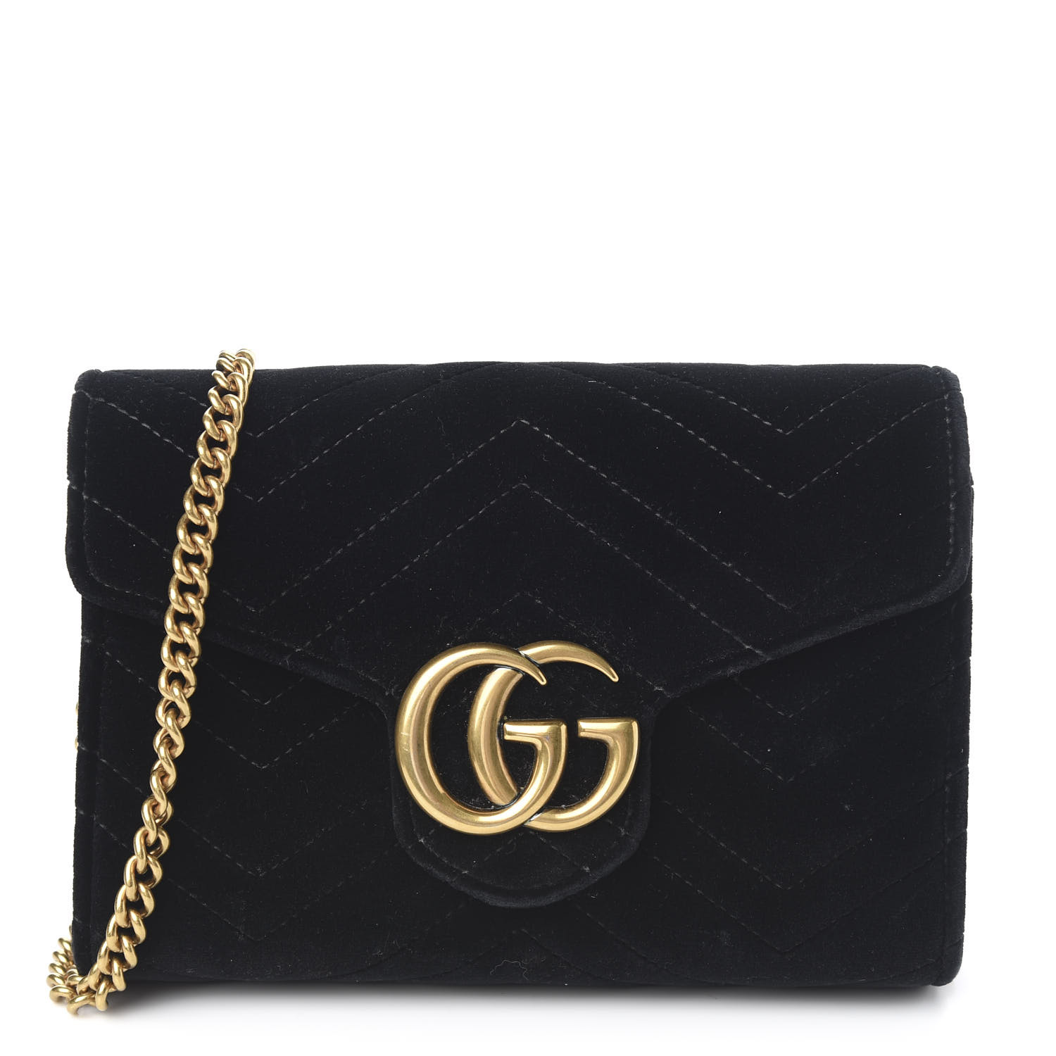 gucci gg marmont chain wallet