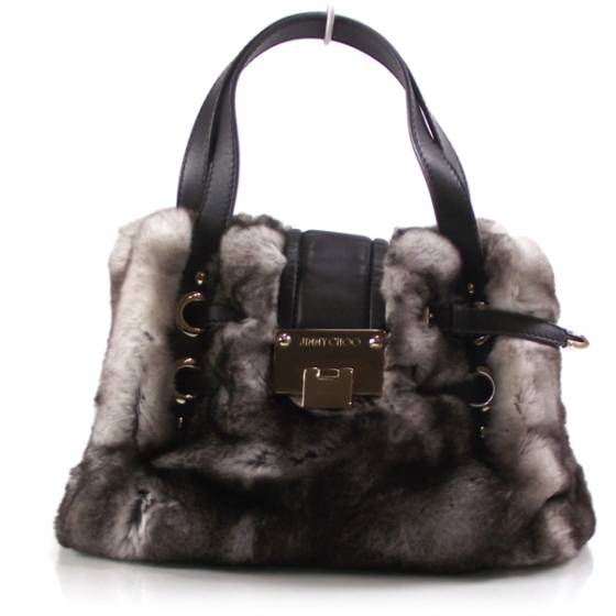 jimmy choo fur bag