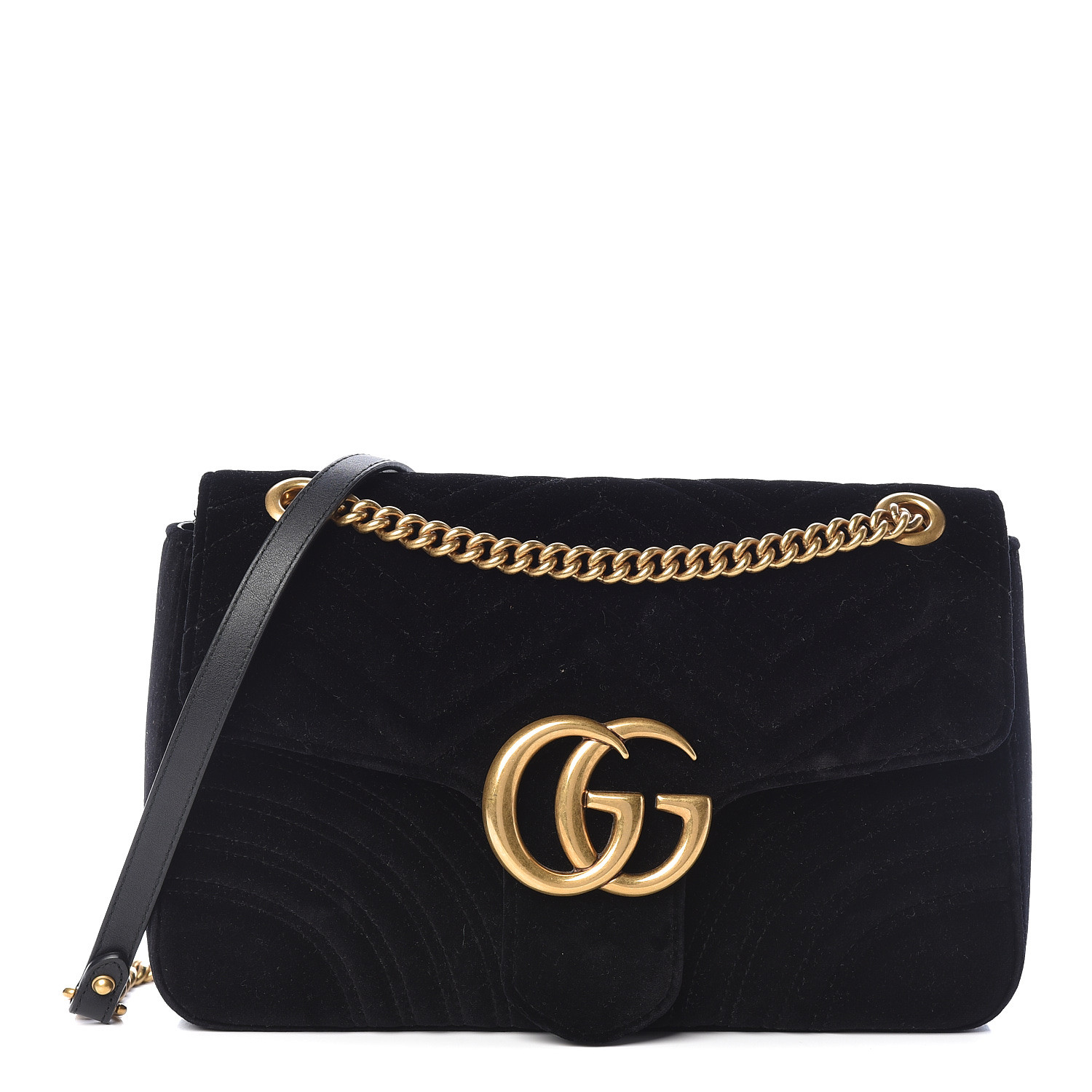 gucci black velvet purse