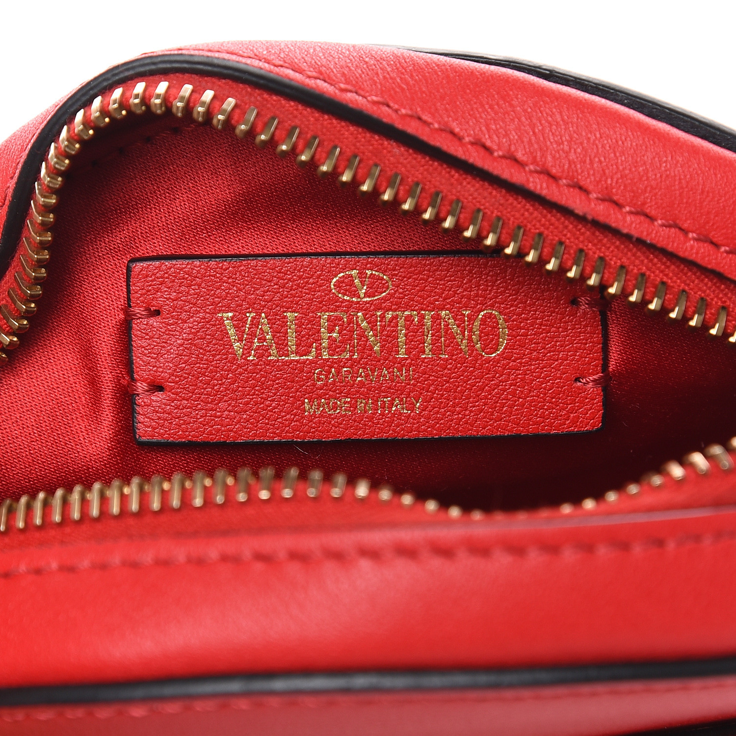 VALENTINO Calfskin VLogo Round Crossbody Bag Red 474660 | FASHIONPHILE