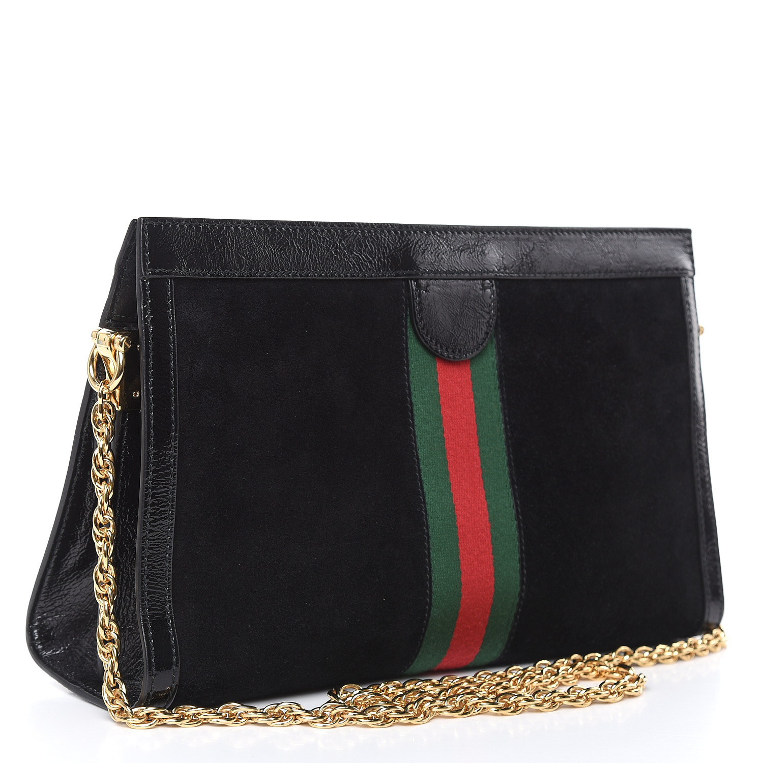 gucci ophidia chain small shoulder bag black