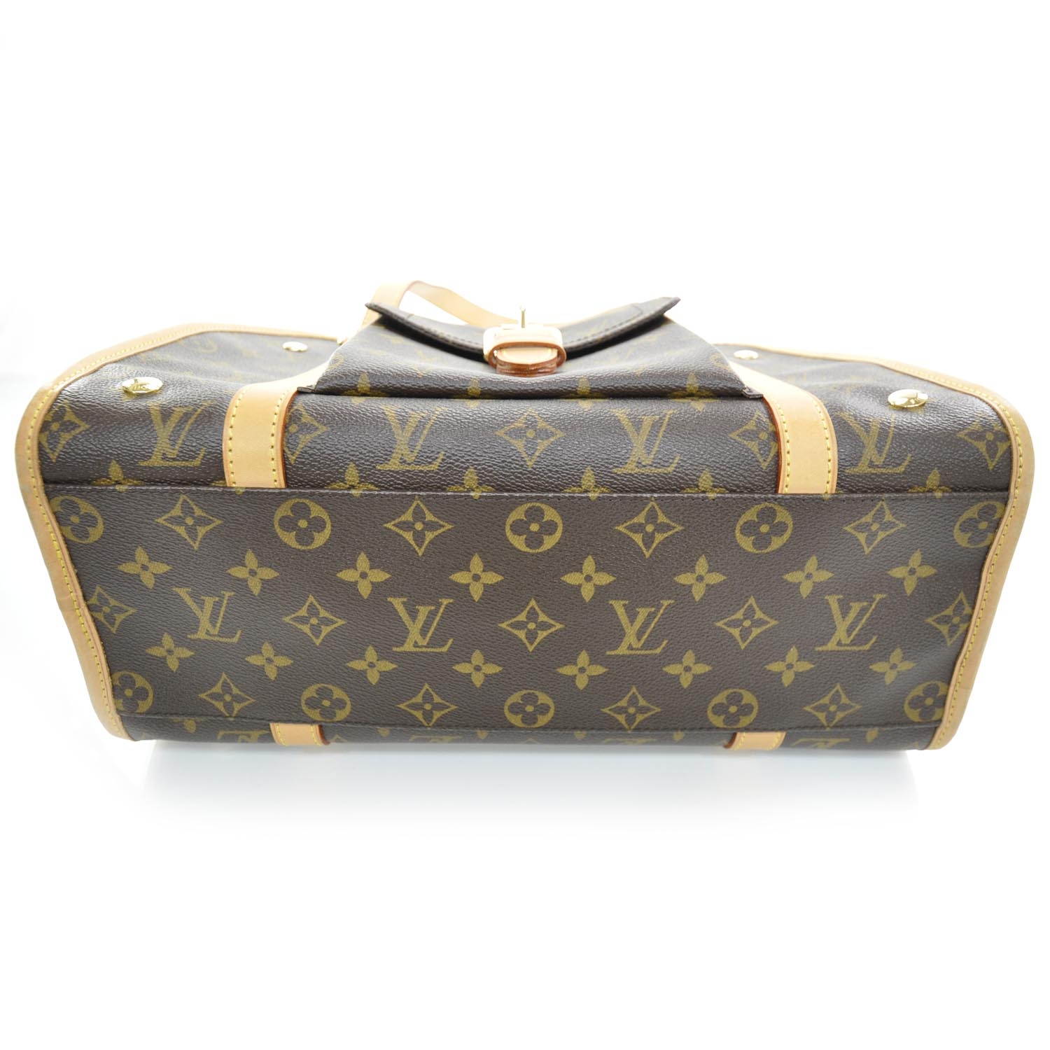 louis vuitton dog carrier baxter monogram pm brown