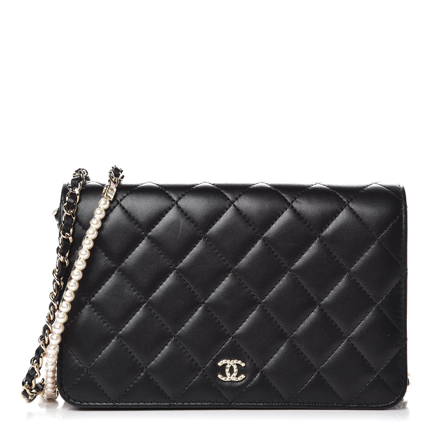 chanel mini woc with pearl strap