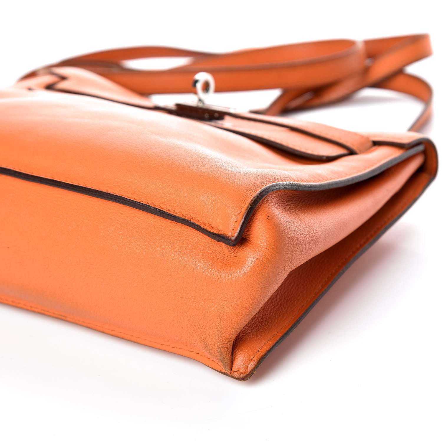 HERMES Swift Kelly Danse Belt Bag Orange 381810