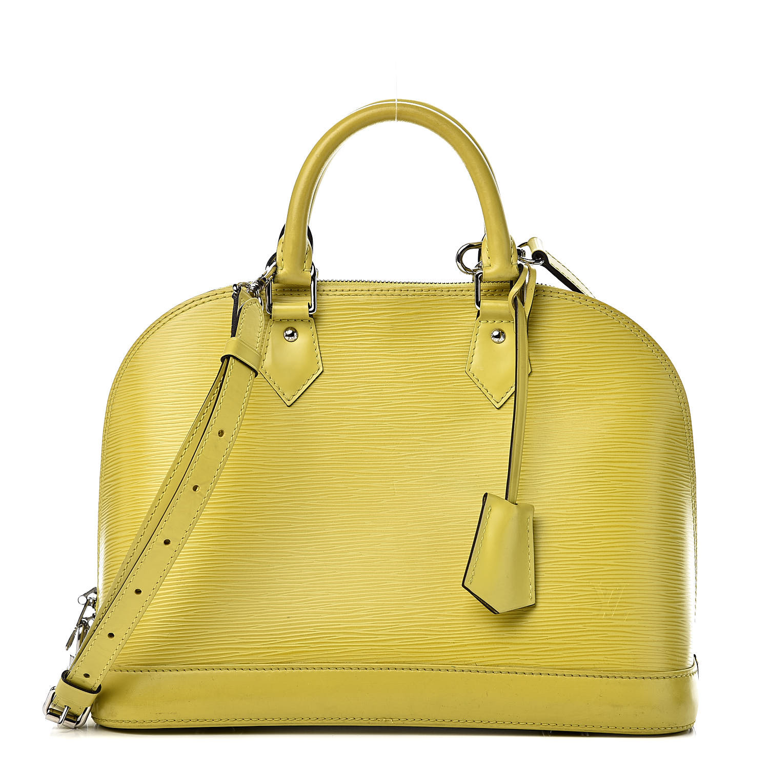 louis vuitton yellow alma bag