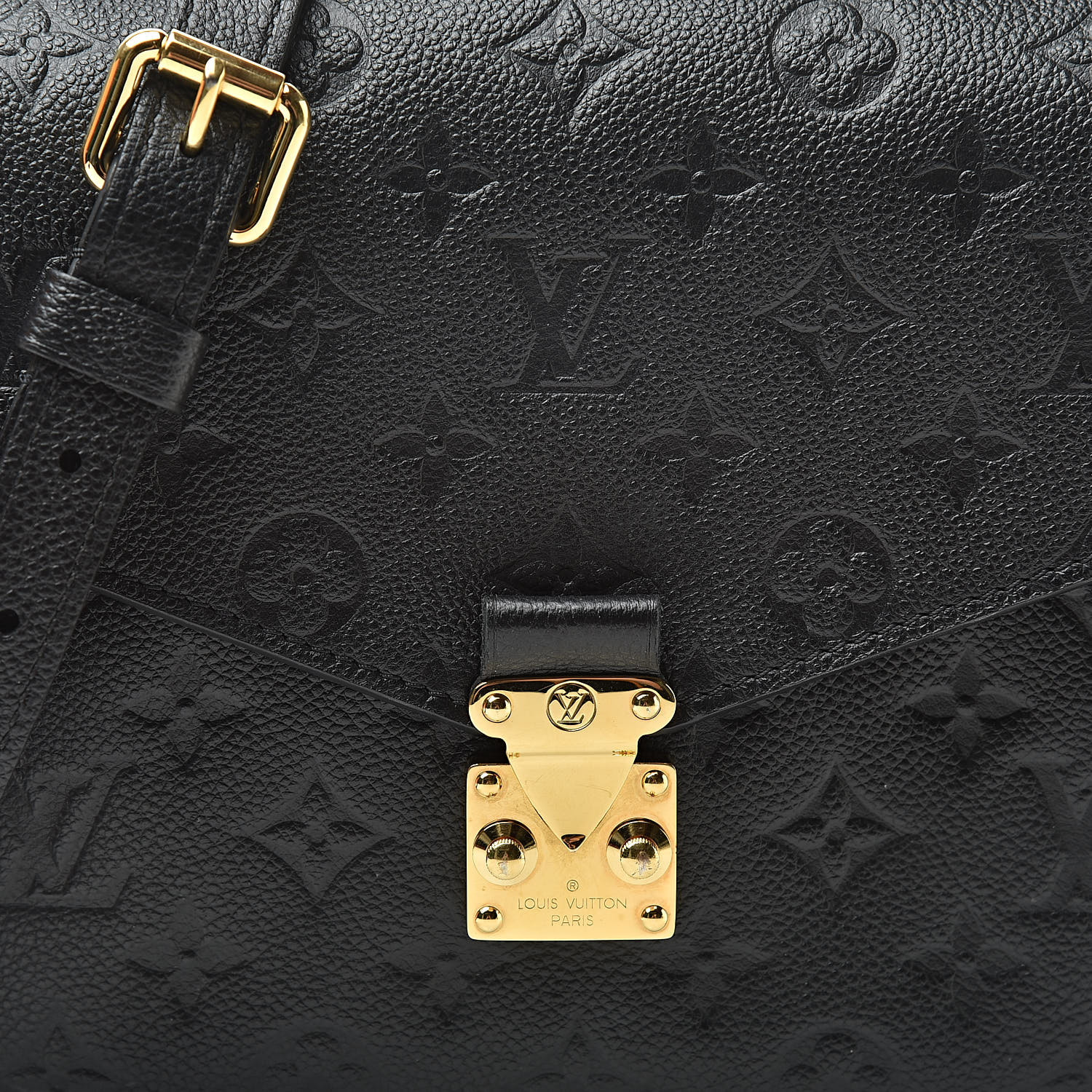 louis vuitton pochette metis empreinte black