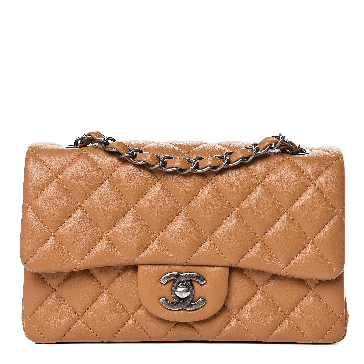 chanel classic flap camel