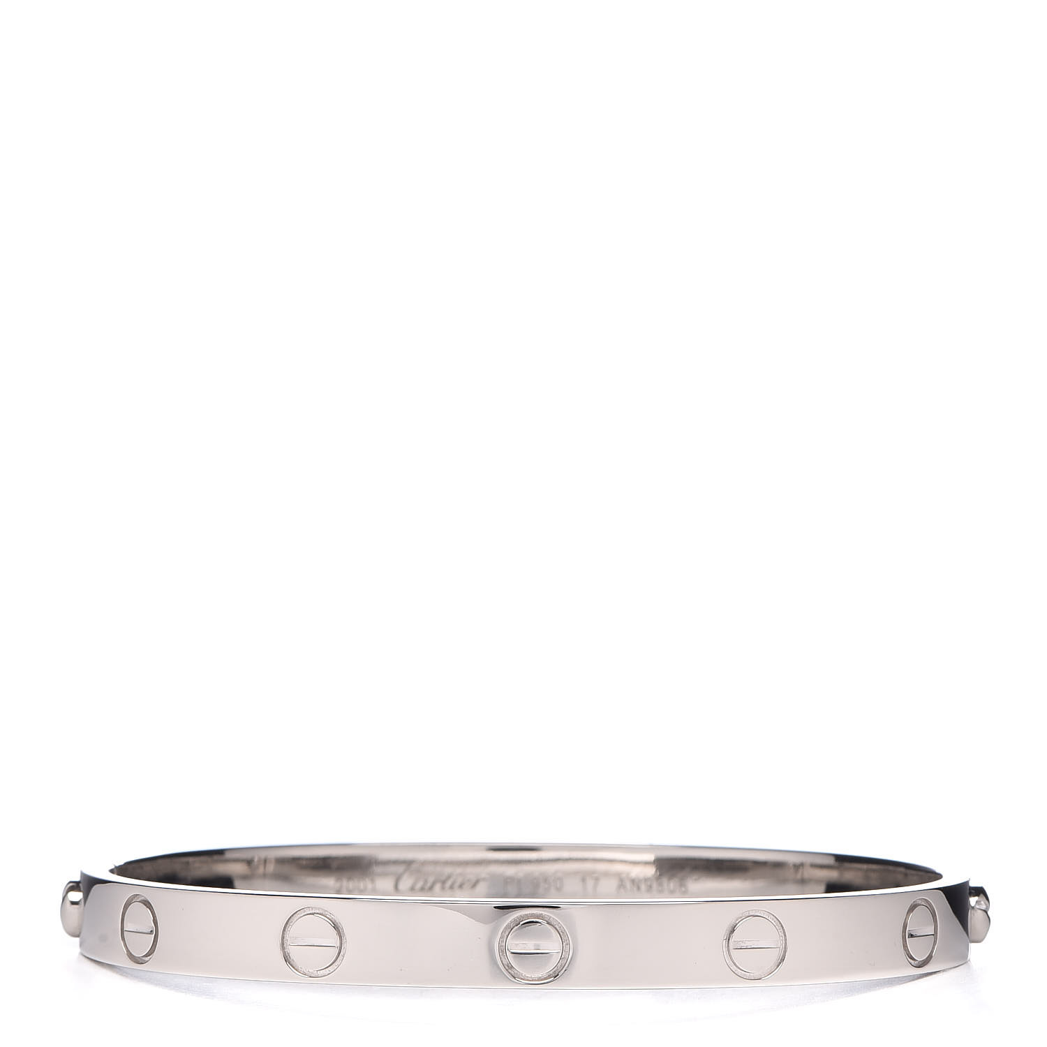 Cartier men's love outlet bracelet platinum