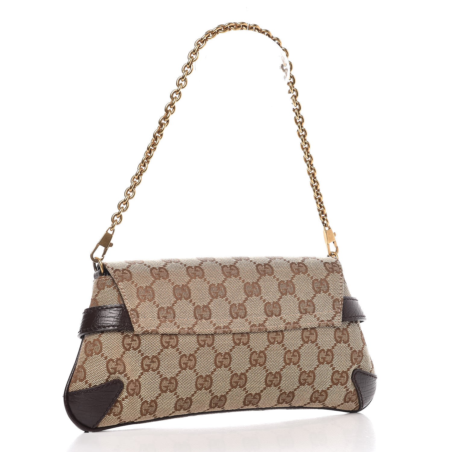 gucci monogram horsebit clutch