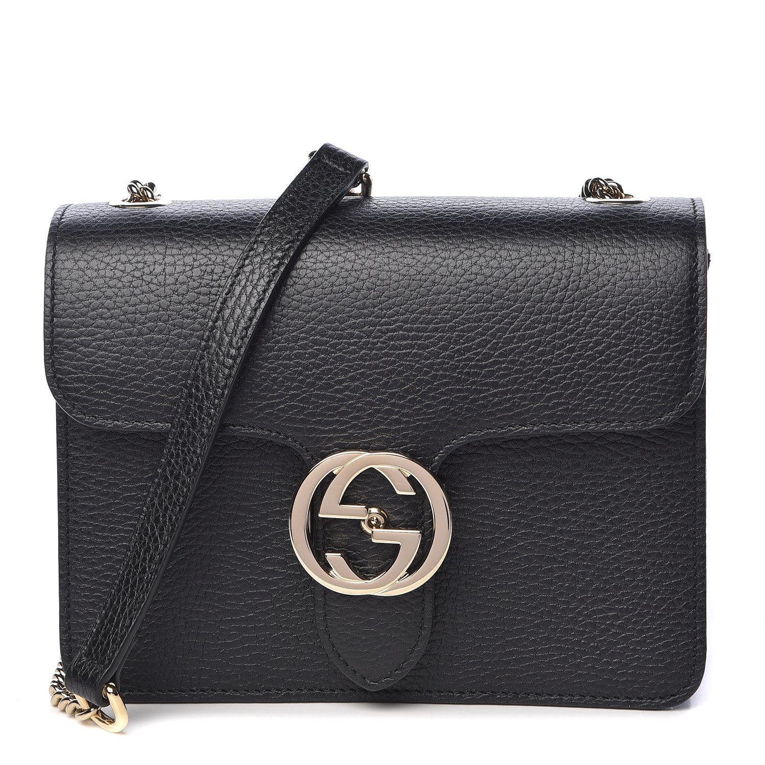 gucci dollar calfskin interlocking g shoulder bag