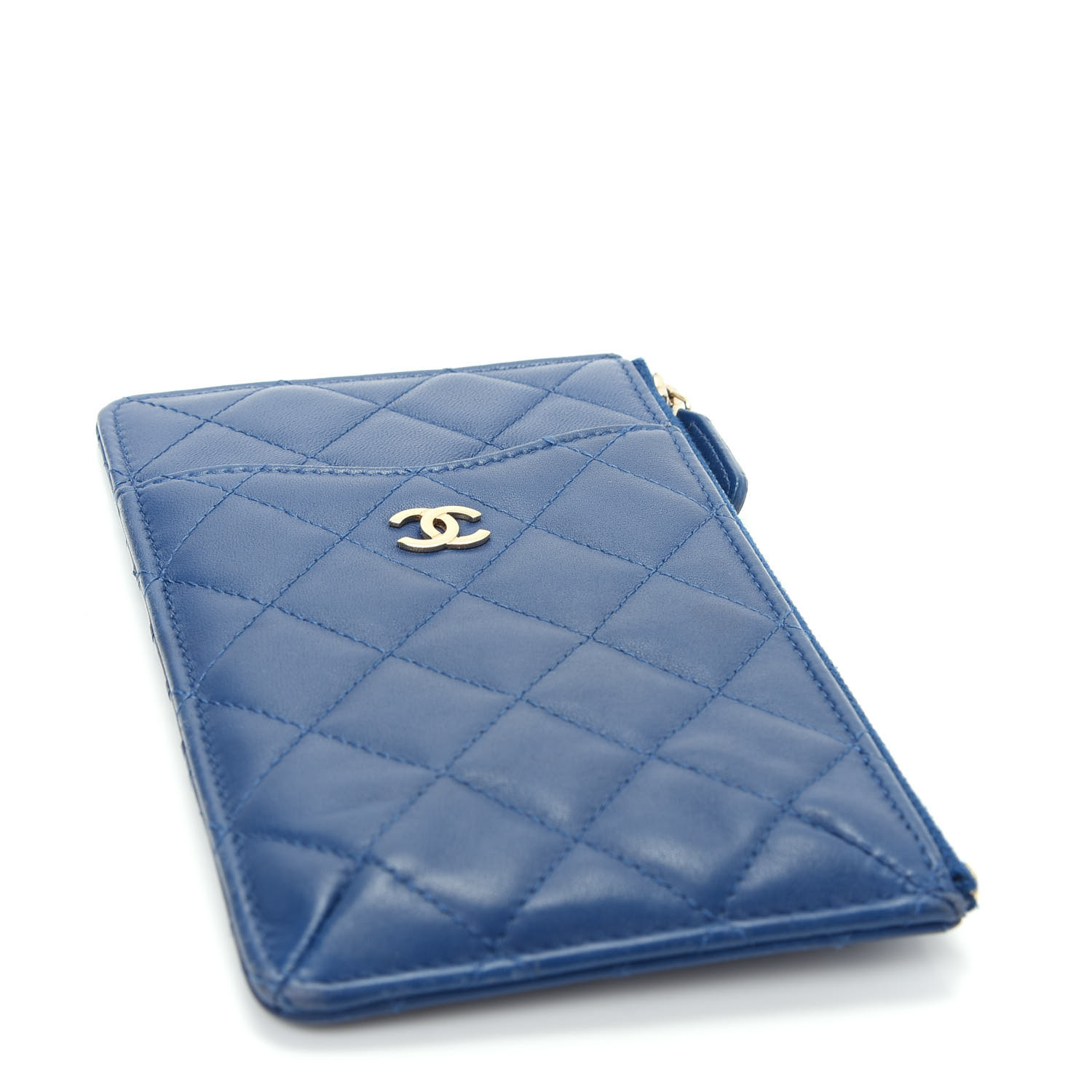 chanel classic flat wallet pouch