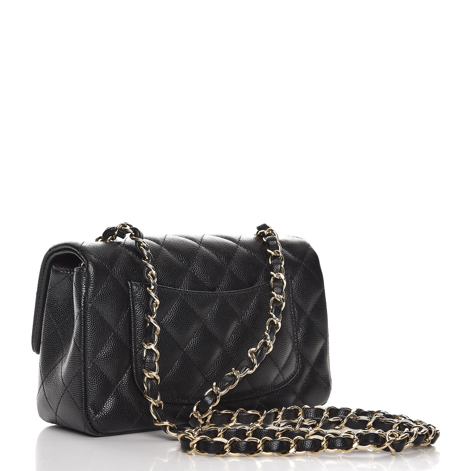 Chanel Caviar Quilted Mini Rectangular Flap Black 229501