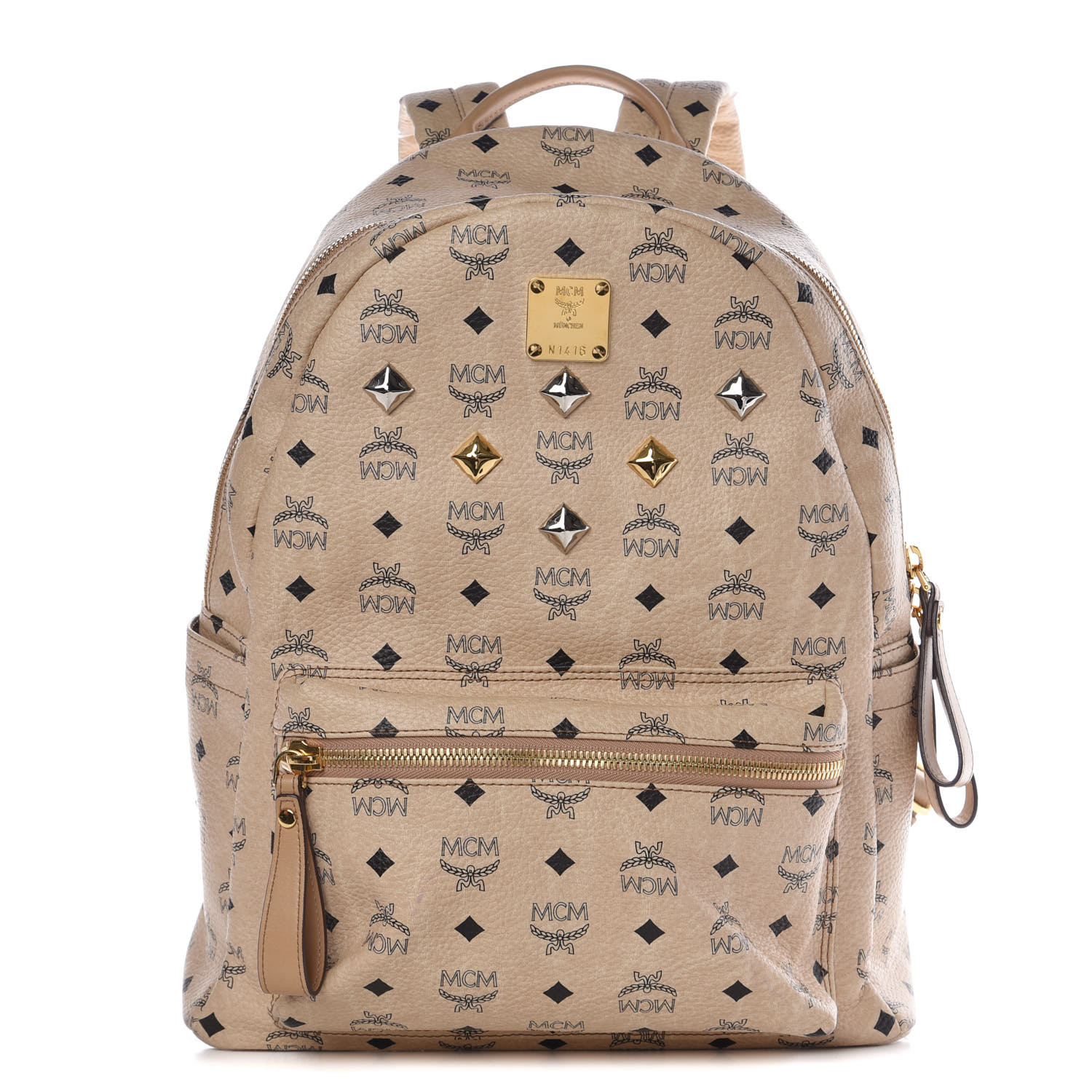 mcm backpack beige