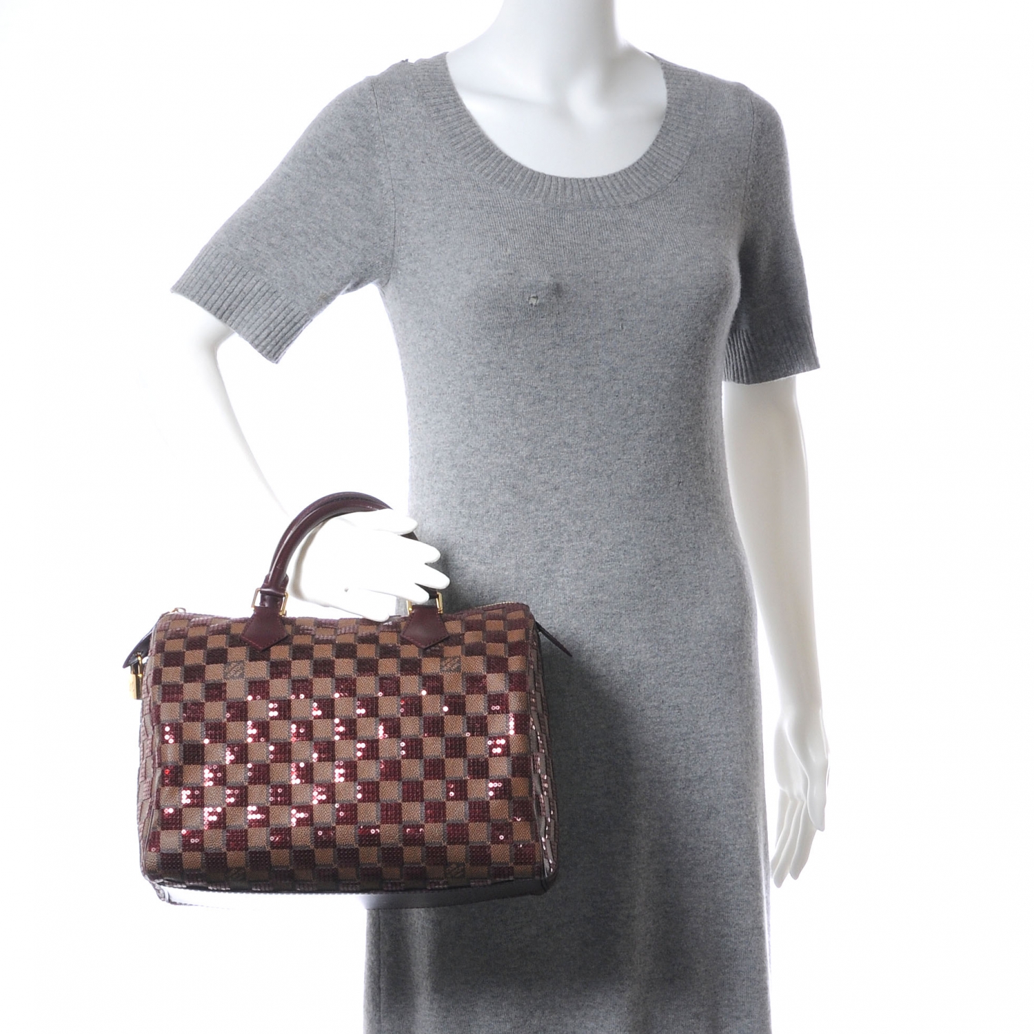 damier paillettes speedy 30