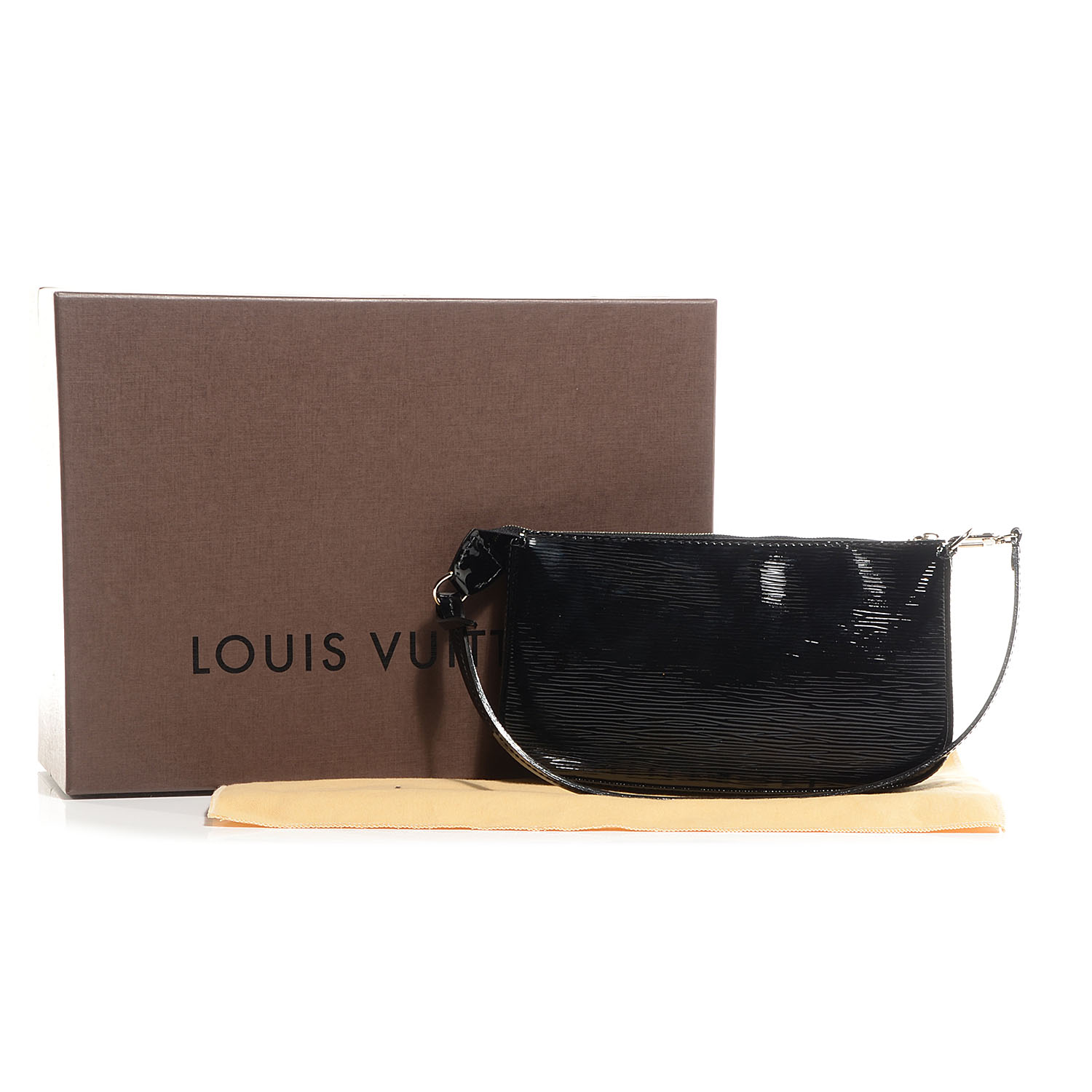 louis vuitton black epi pochette