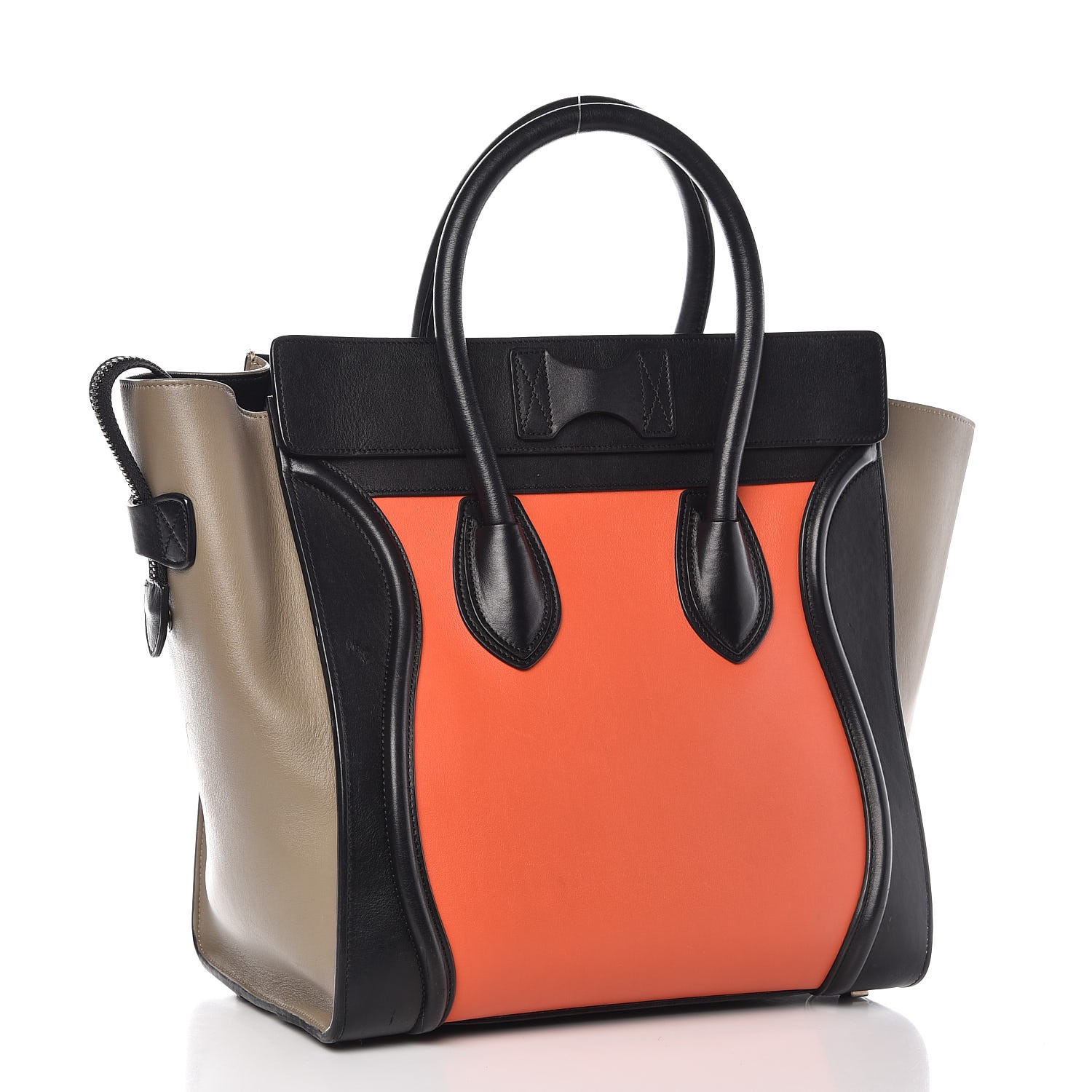 celine orange luggage bag