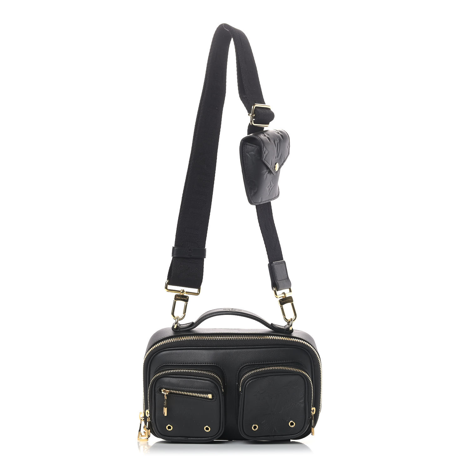 louis vuitton black embossed crossbody