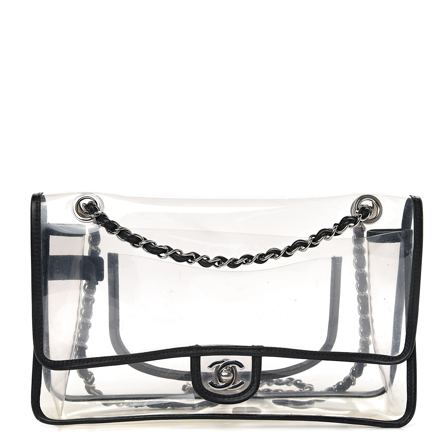 chanel clear purse