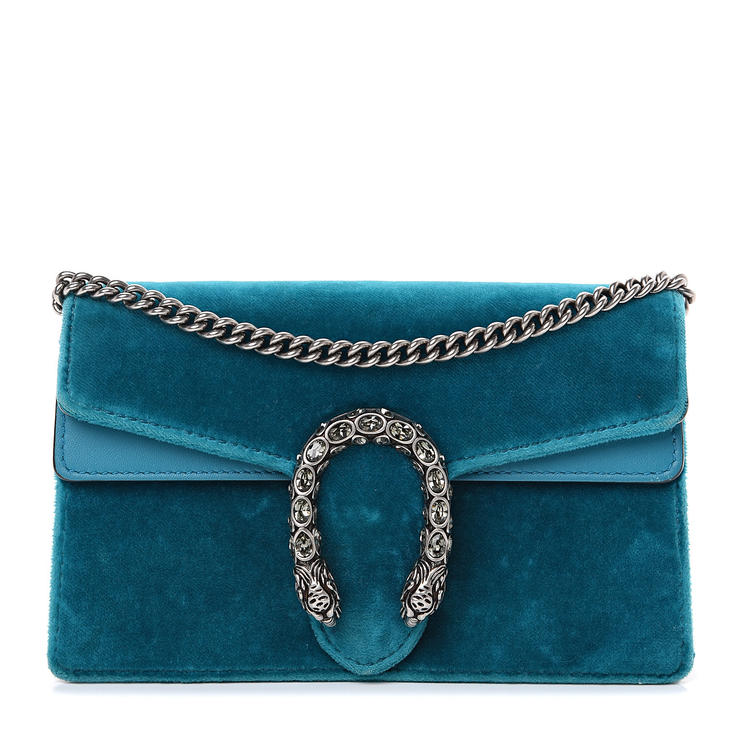 peacock blue handbag