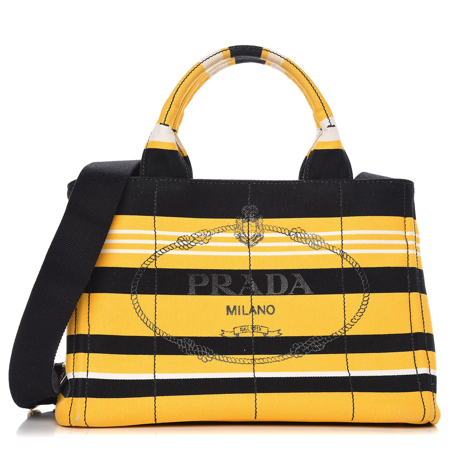 prada logo print tote bag