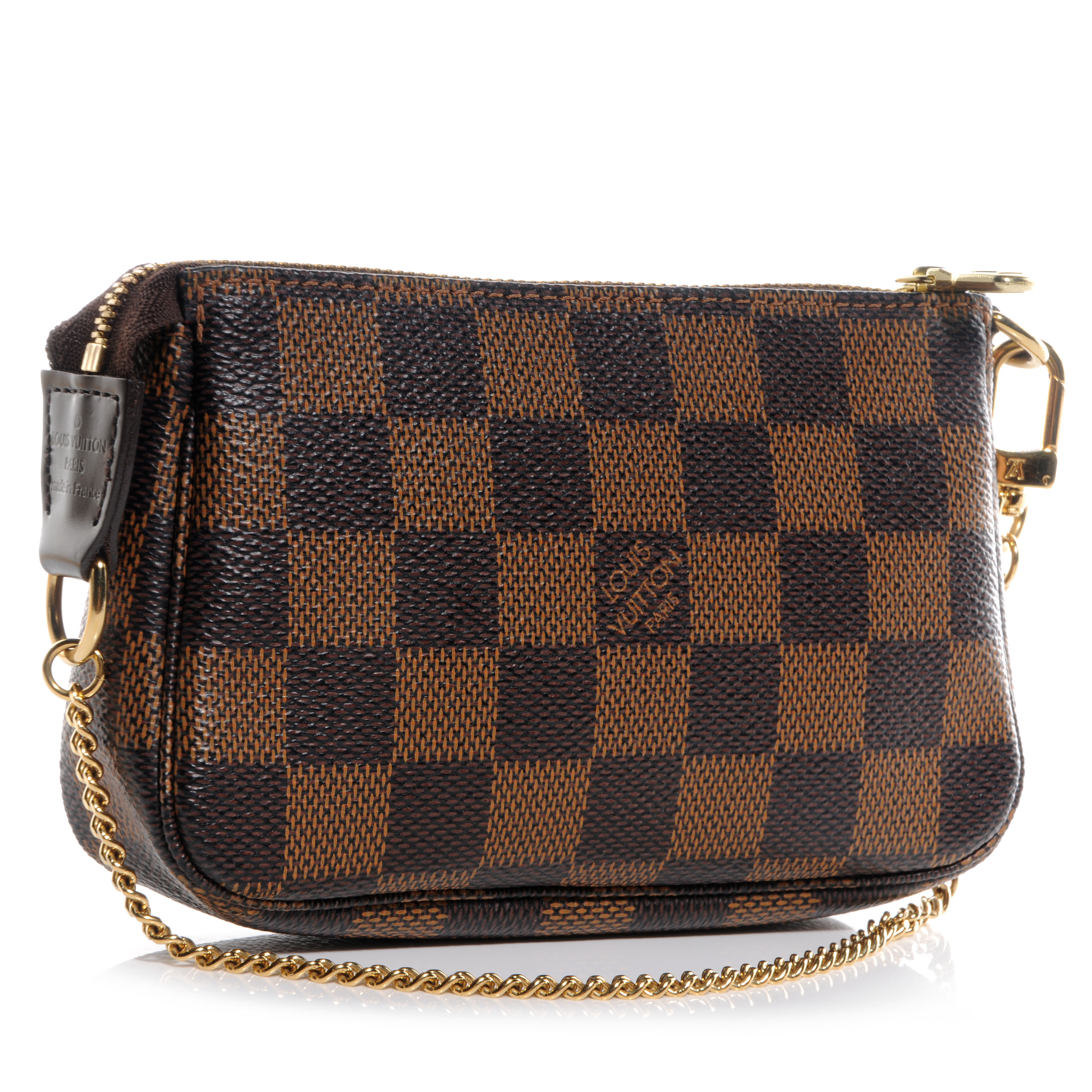 louis vuitton pochette accessoires damier ebene mini brown