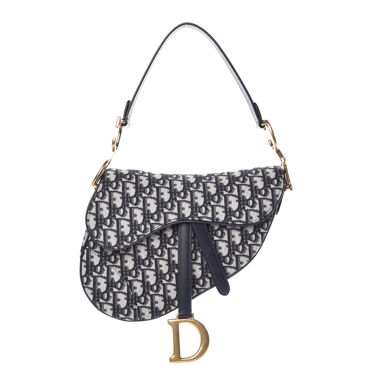 navy dior saddle bag