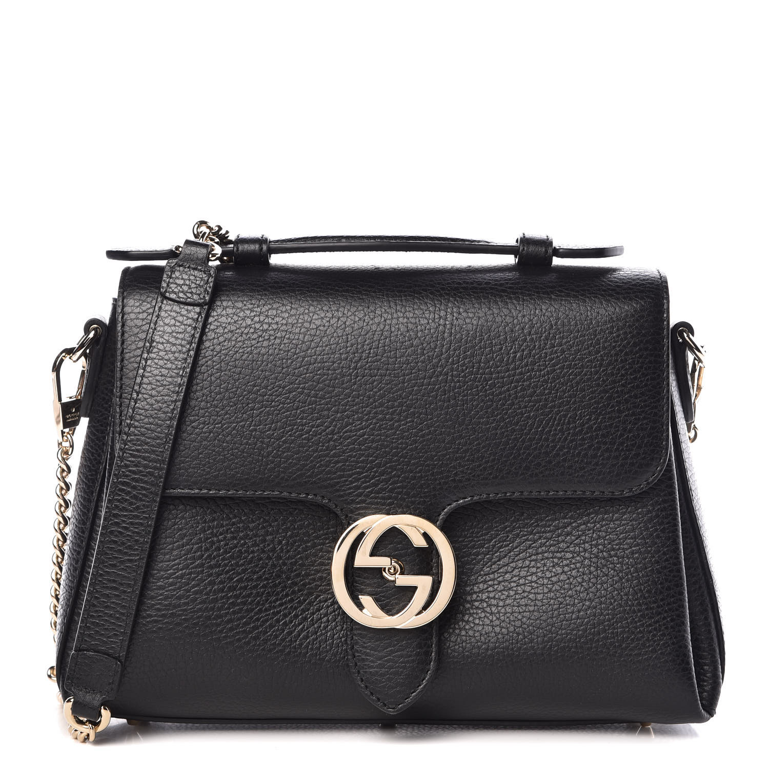 gucci dollar calfskin interlocking g shoulder bag