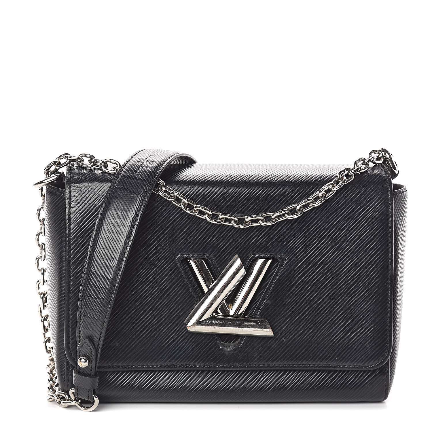 LOUIS VUITTON Epi Twist Shoulder Bag MM Black 511195 | FASHIONPHILE