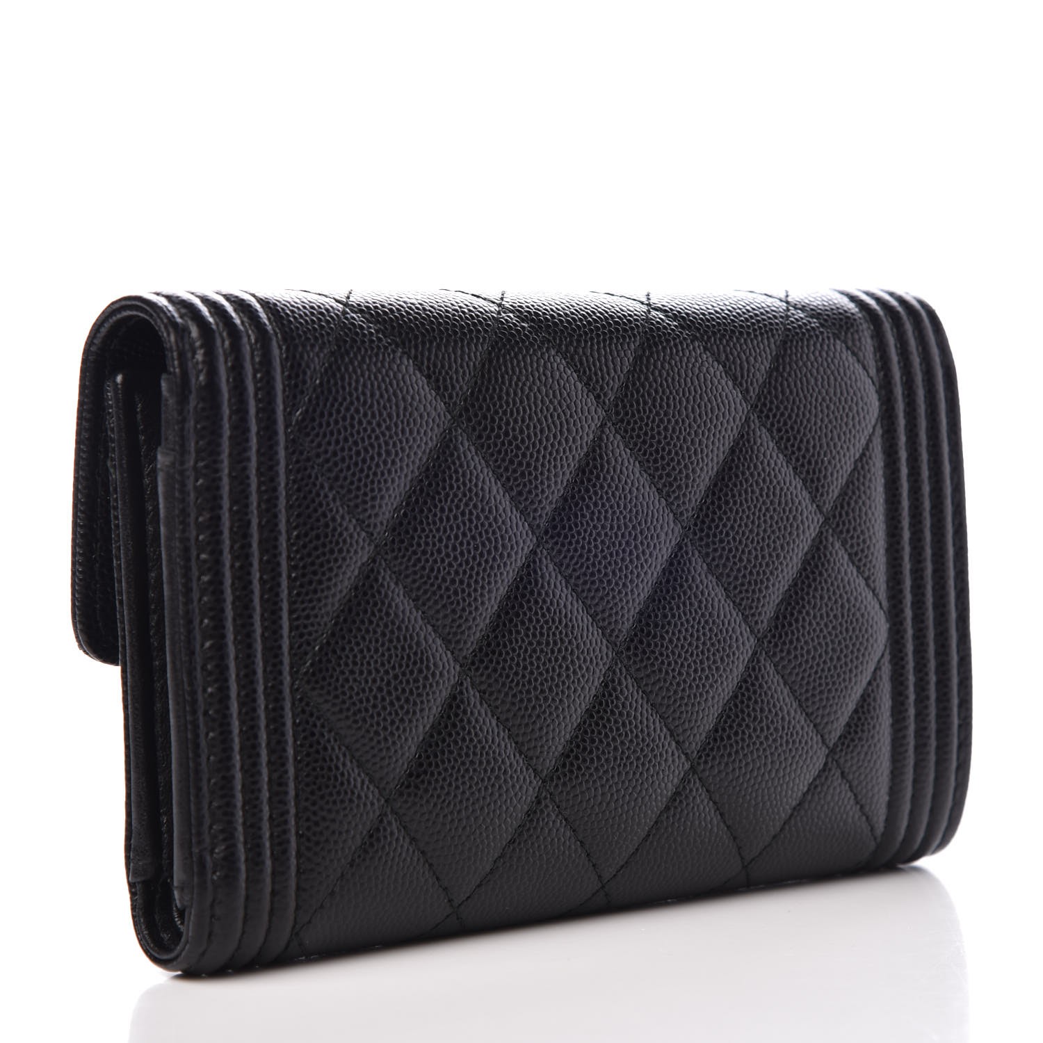 chanel flap wallet caviar