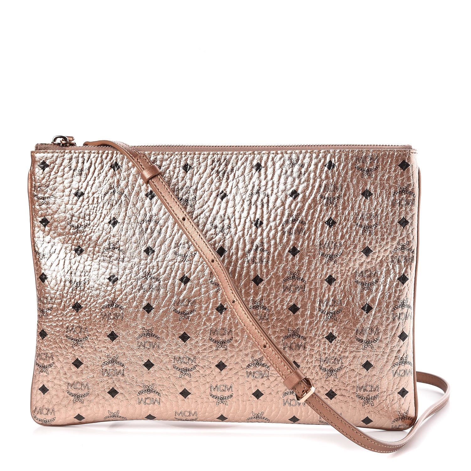 mcm rose gold purse