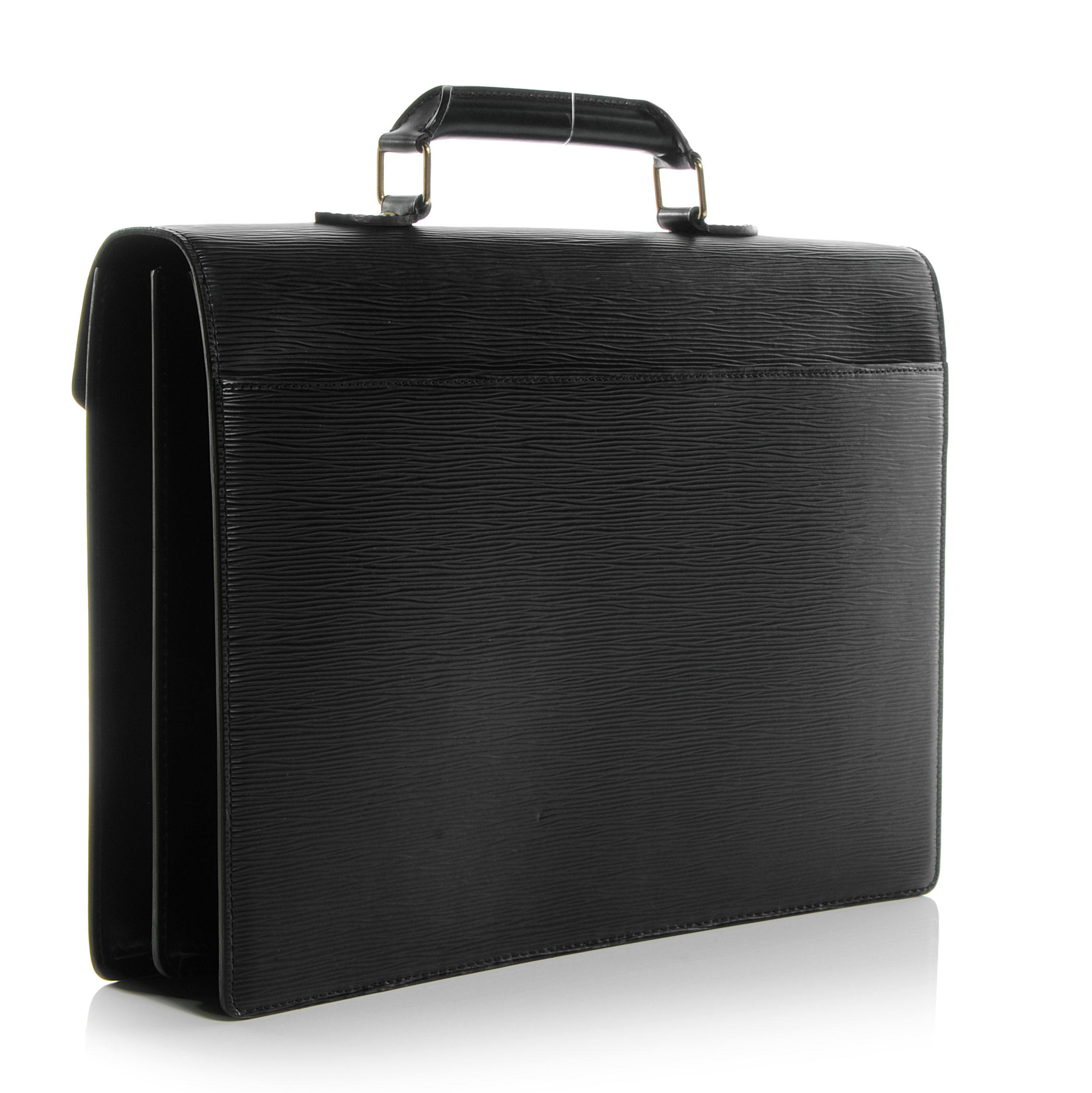 epi leather briefcase