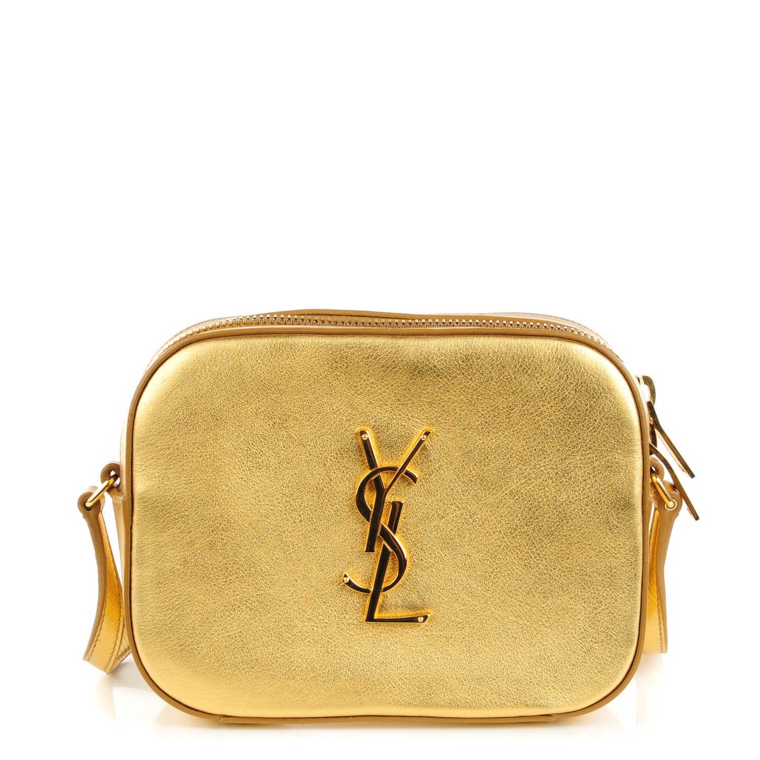 ysl camera bag gold