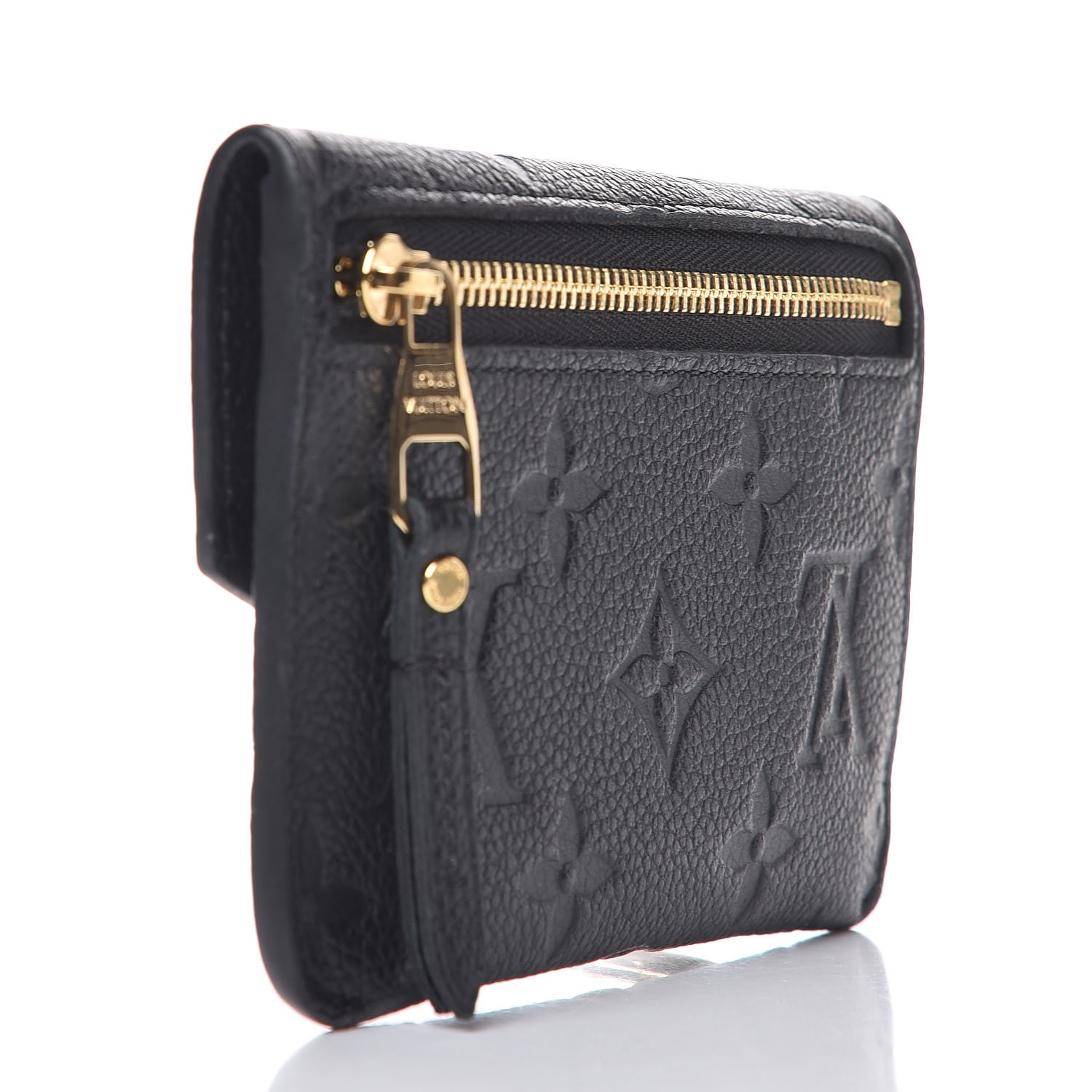Louis Vuitton Clea Wallet Monogram Empreinte Leather Black