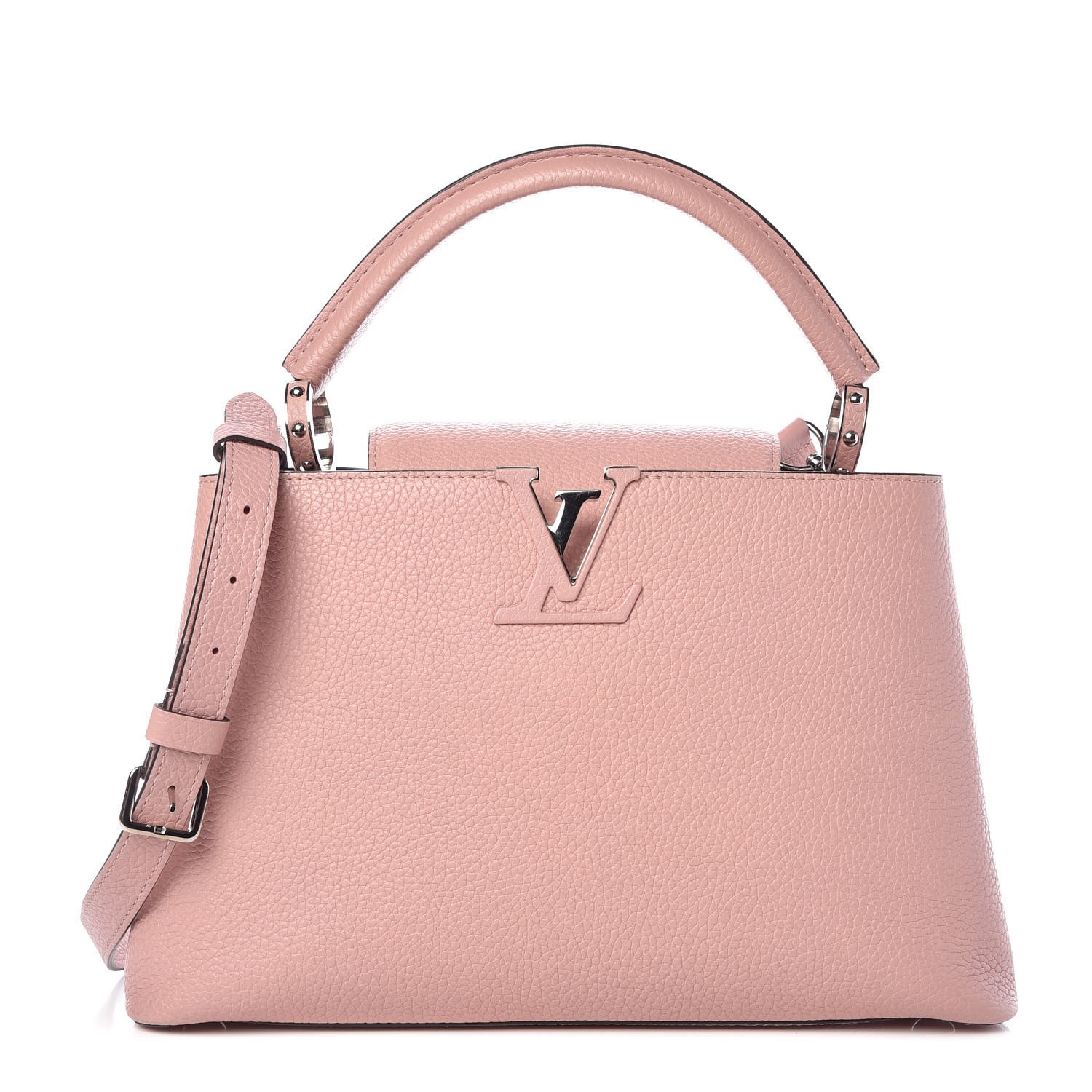 LOUIS VUITTON Taurillon Capucines PM Magnolia 343534