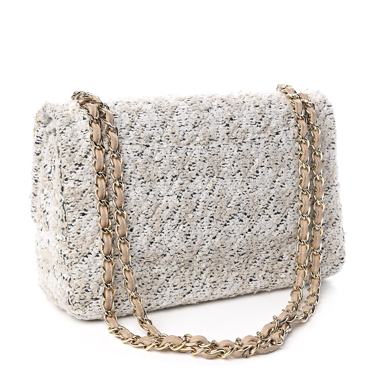 quilted beige bag