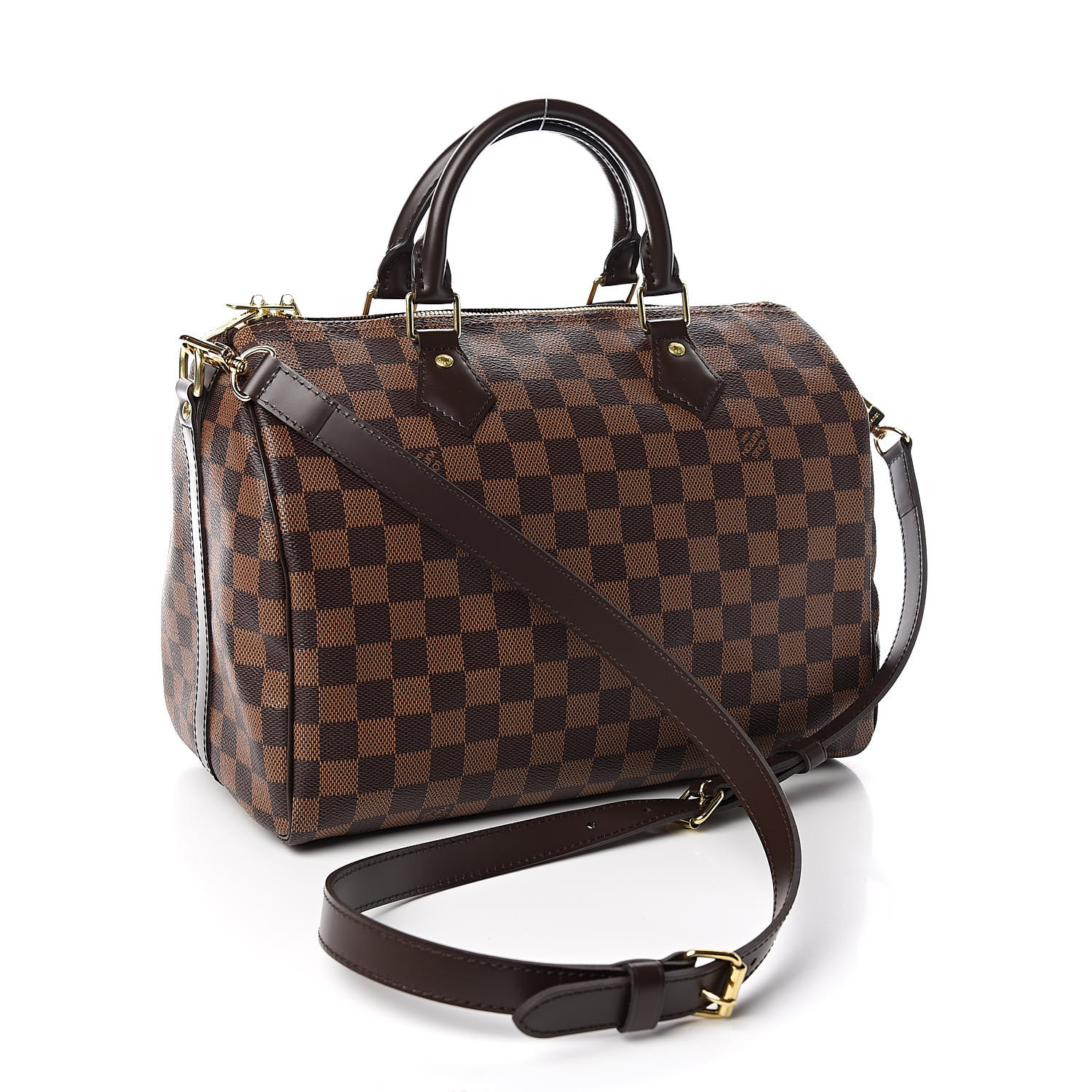 Louis Vuitton Speedy Bandouliere 25 Ladies Handbag M41113 Monogram Ebene ( Brown)