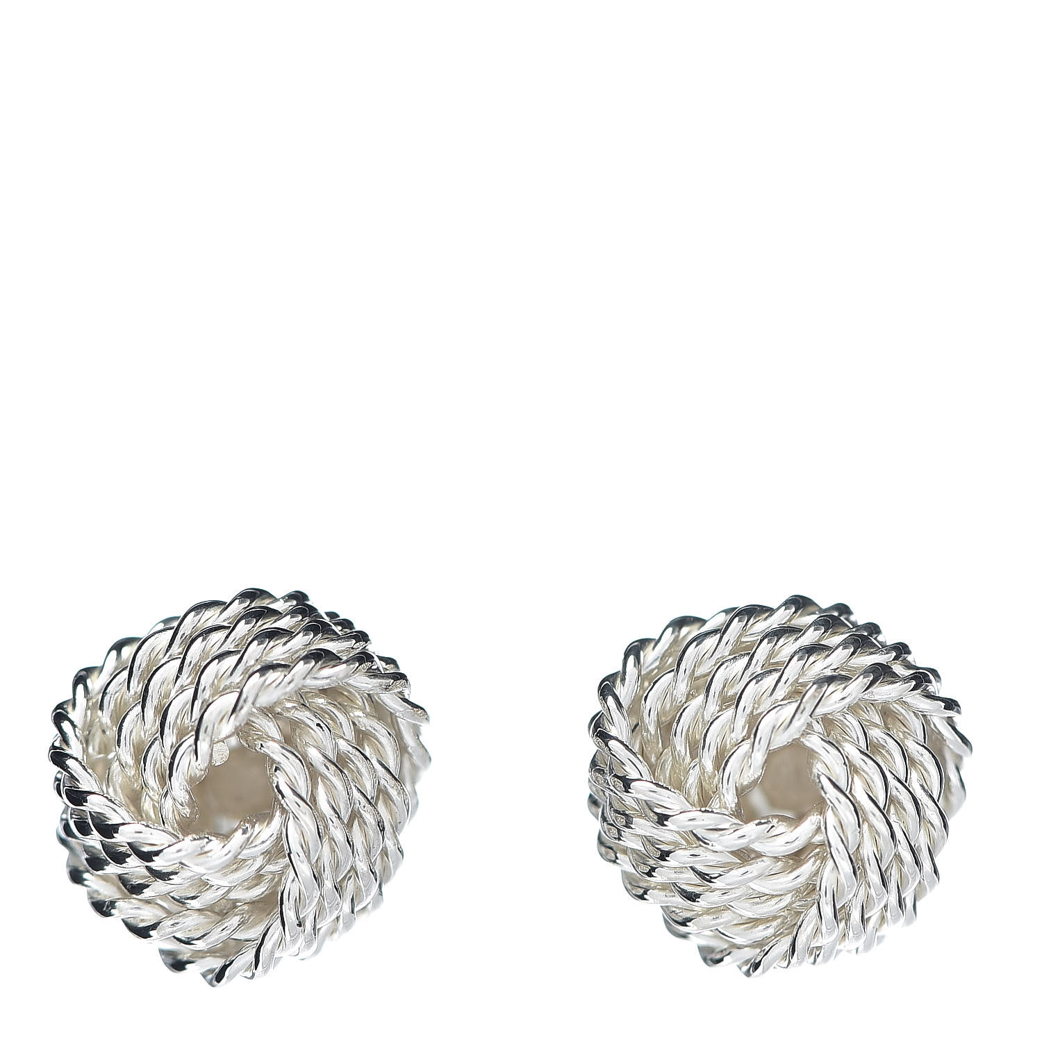 TIFFANY Sterling Silver Twist Knot Earrings 520703