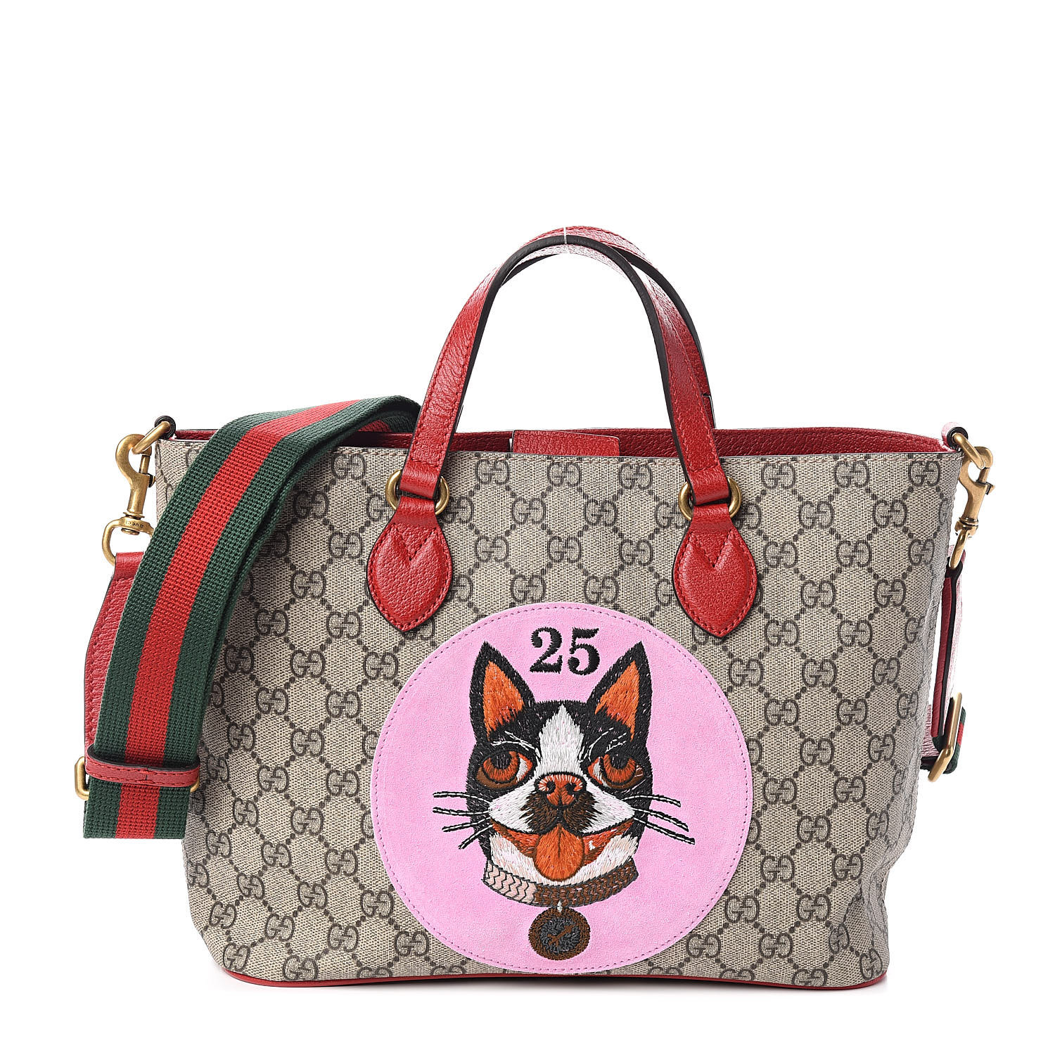 gucci bag with cat design