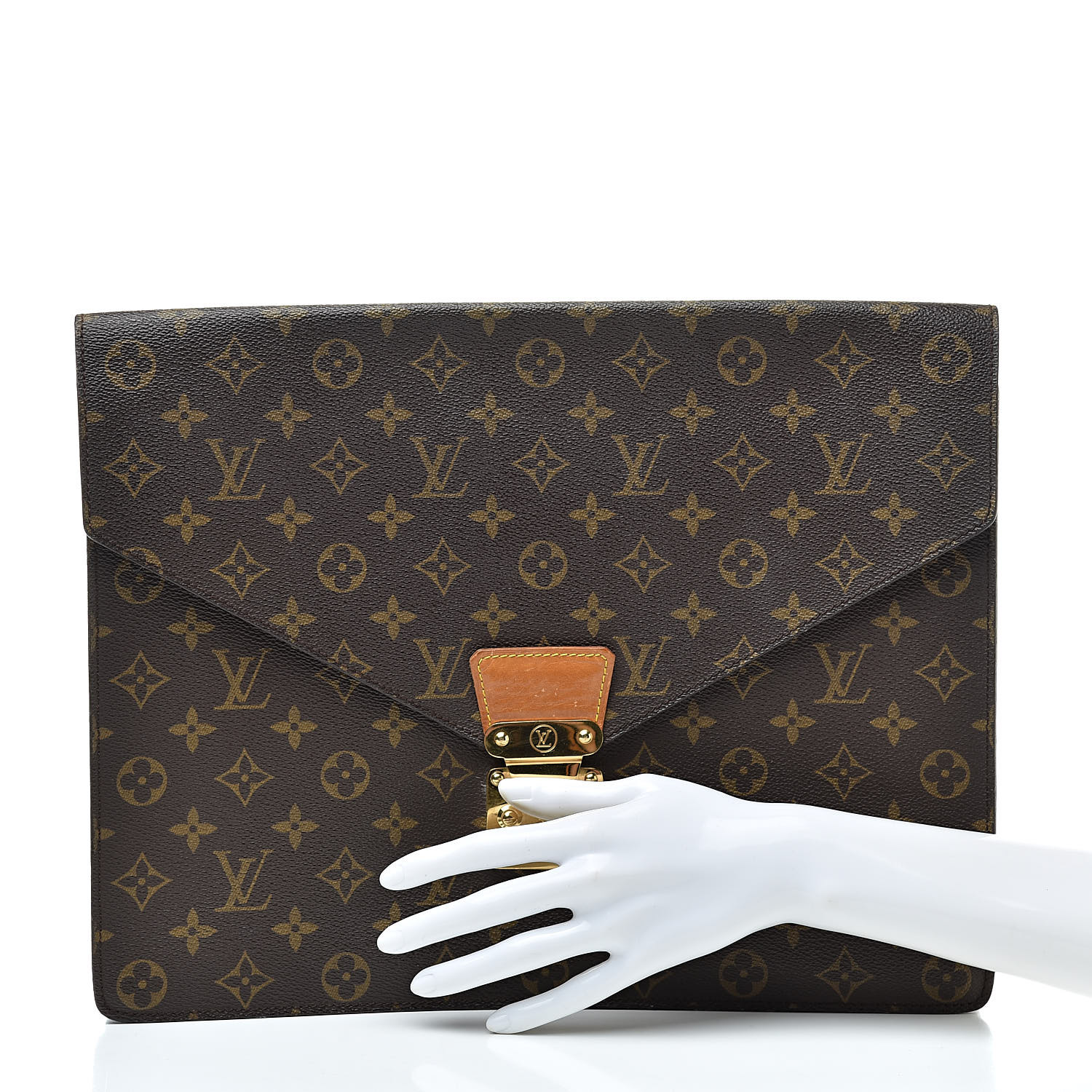 Louis Vuitton, Bags, Authenticity Guaranteed Louis Vuitton Monogram Poche  Documents Document Case