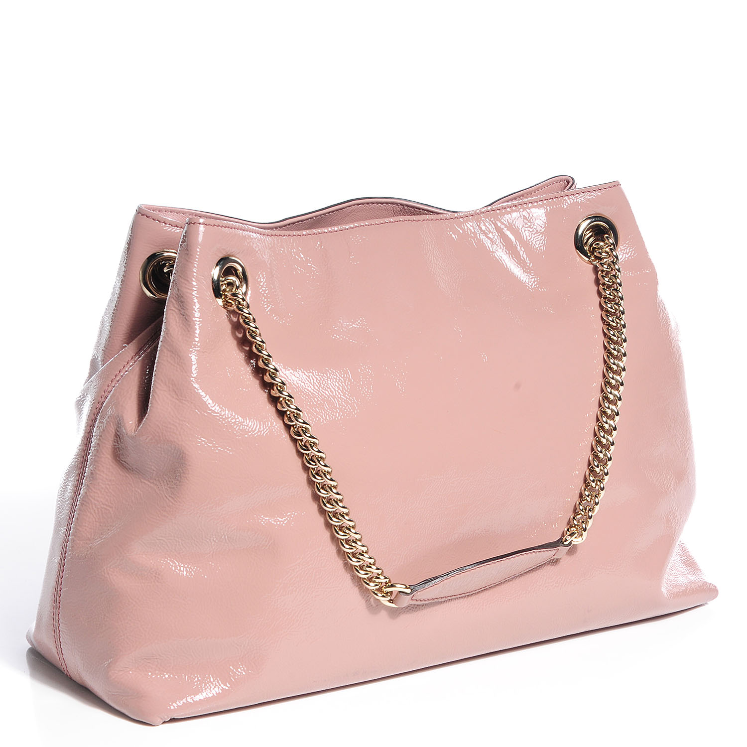 pink patent leather purse