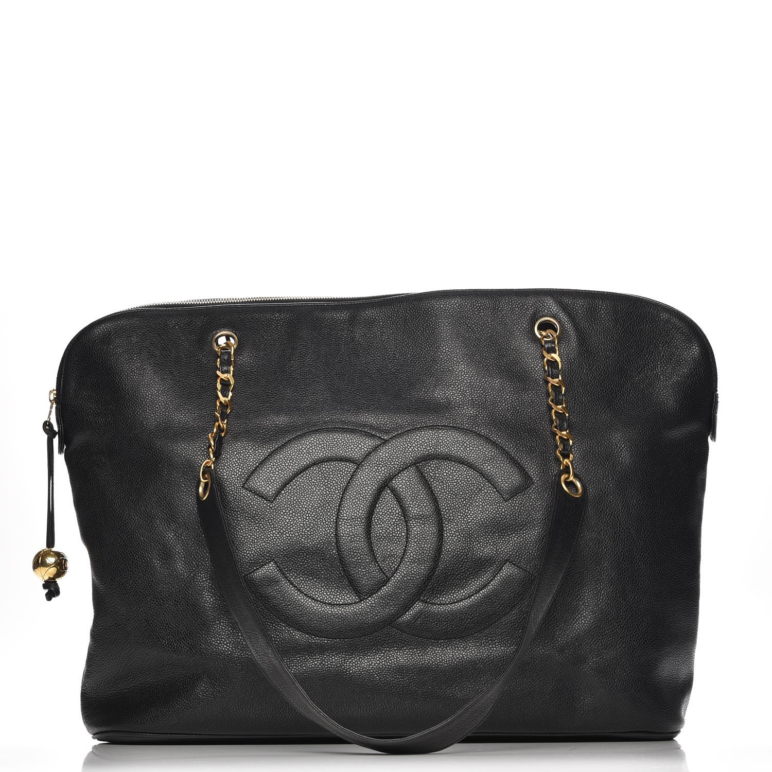 chanel black caviar shoulder bag