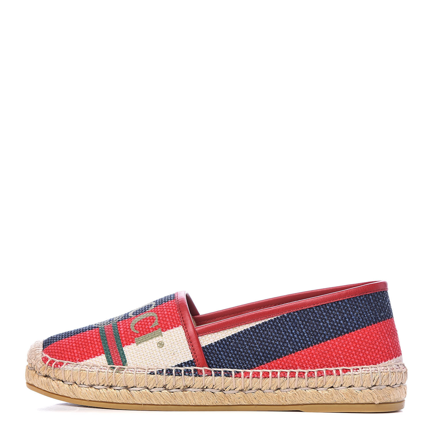 blue and white striped espadrilles