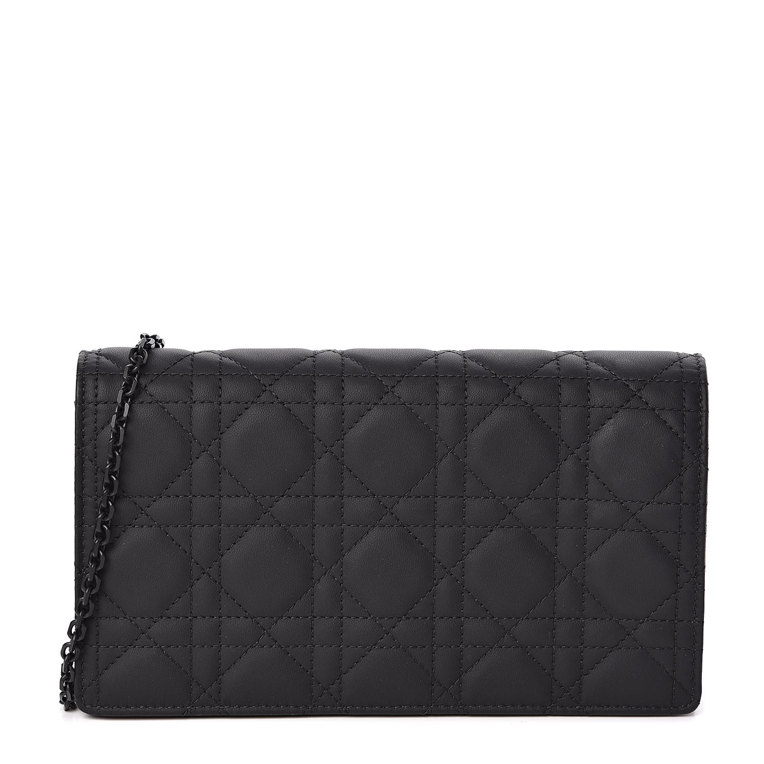 lady dior calfskin clutch