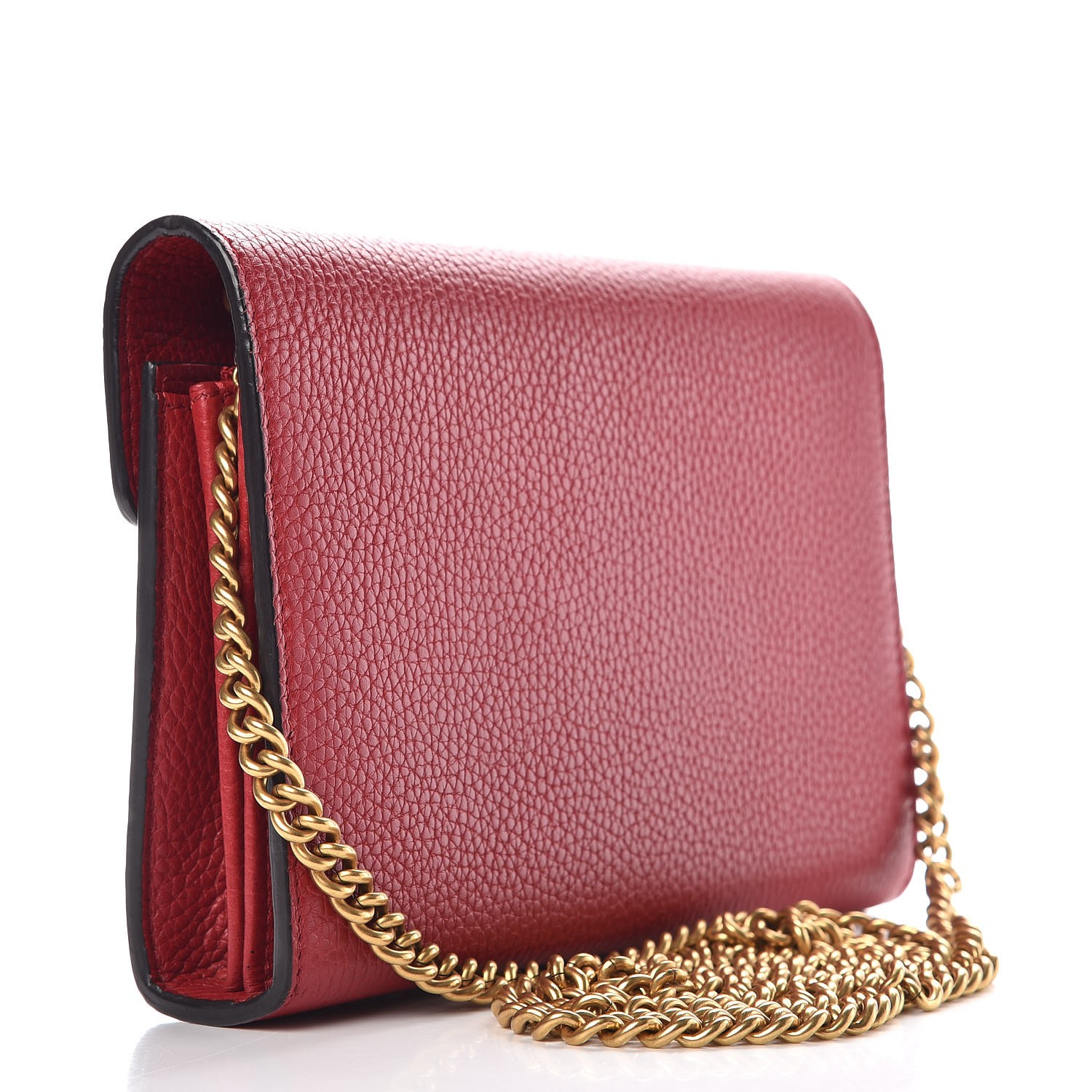 gucci marmont wallet red