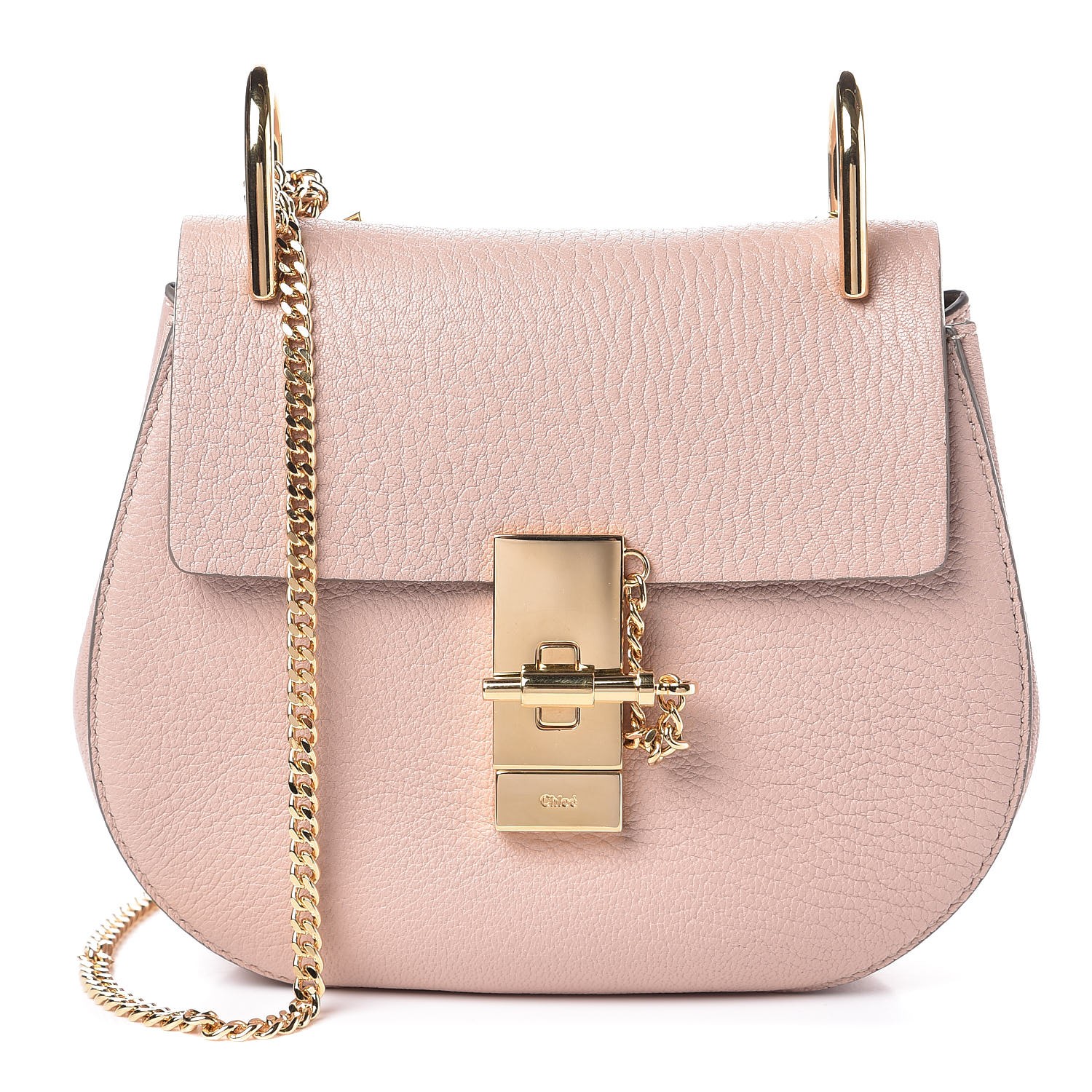 chloe drew bag cement pink