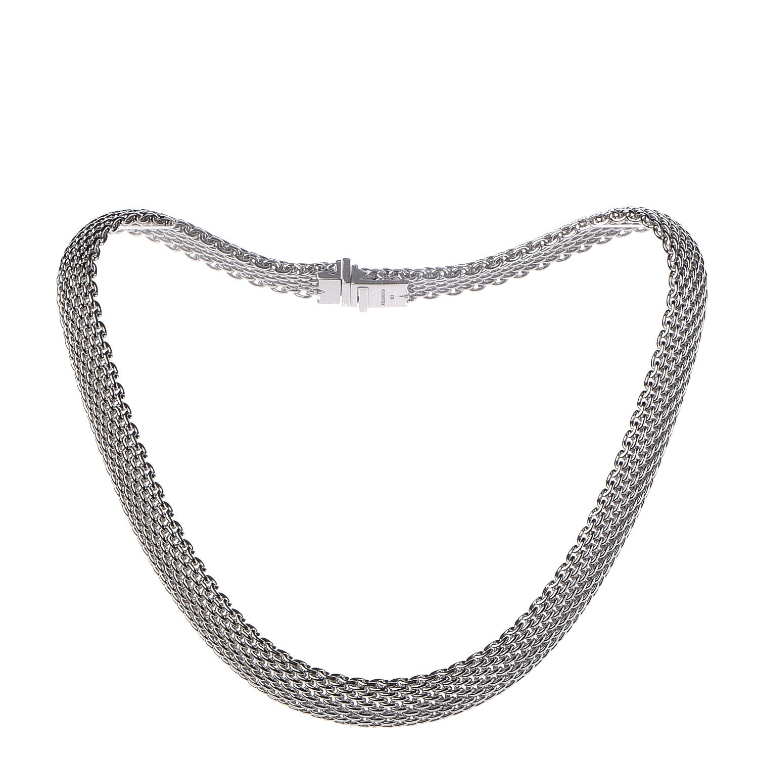 TIFFANY Sterling Silver Somerset Mesh Necklace 298791