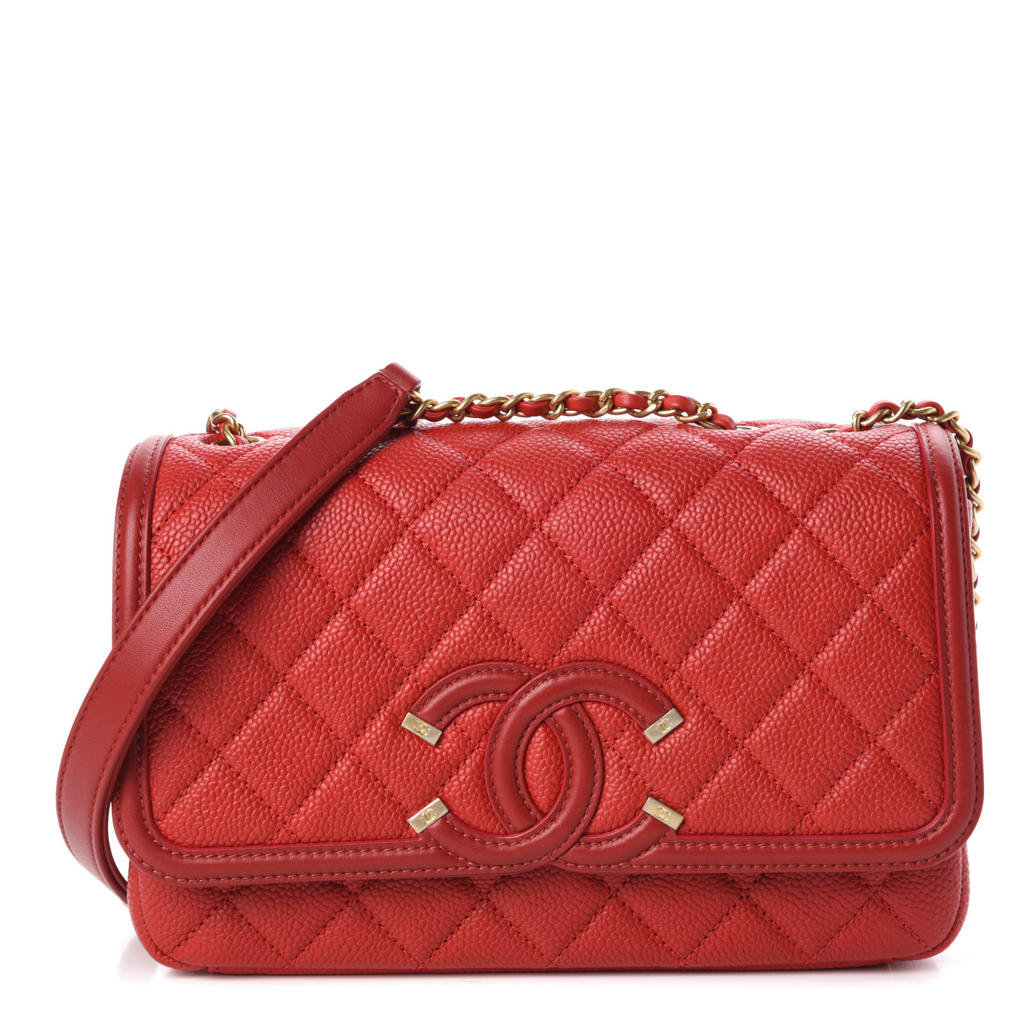 chanel filigree small flap bag