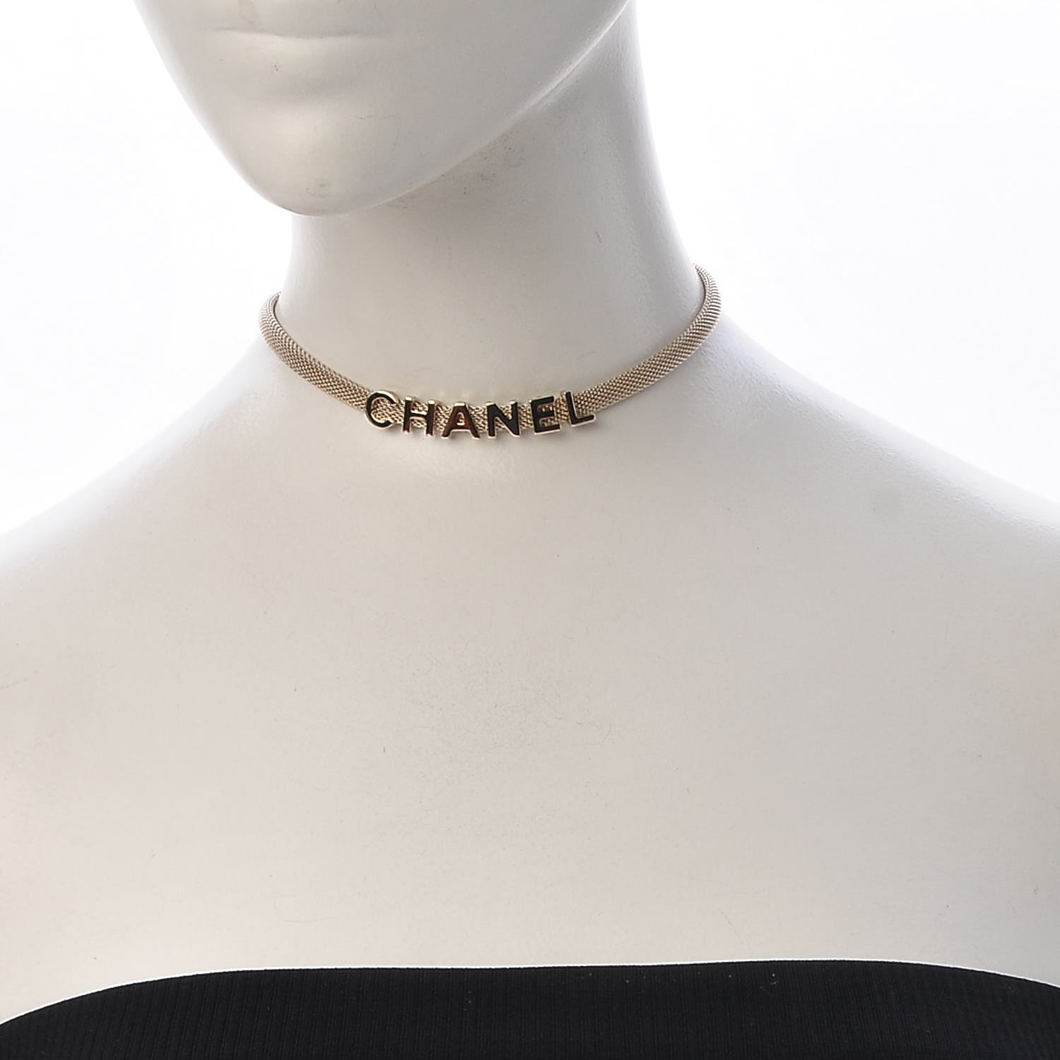 chanel logo choker