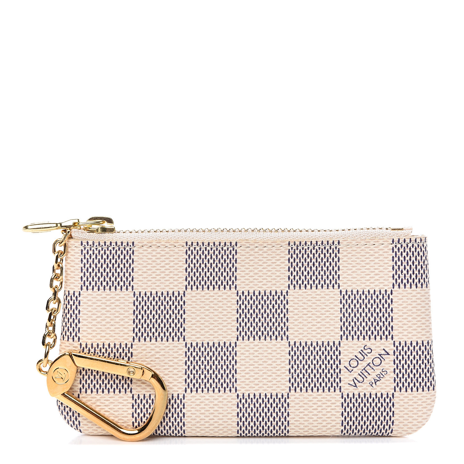 louis vuitton key pouch damier azur canvas